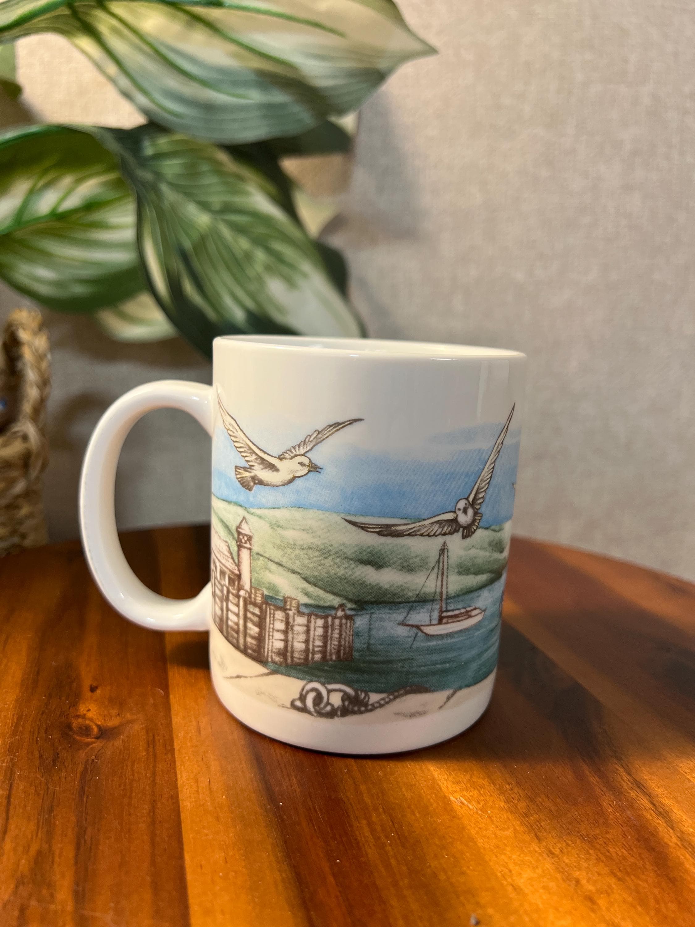 Vintage Ceramic Mug Prince Edward Island Seaside Scene 4"H