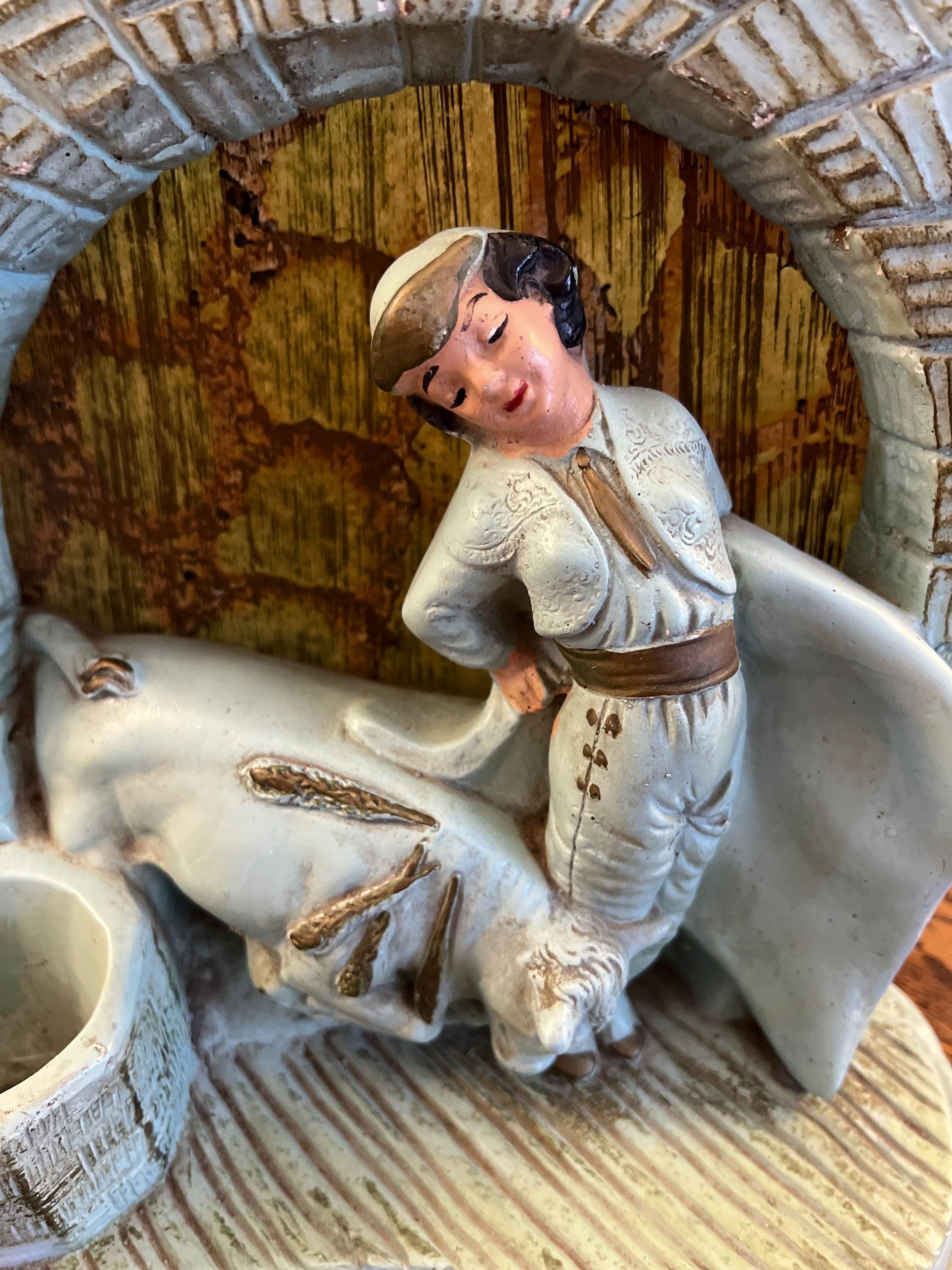 Vintage 1950s Bull and Matador TV Lamp Melrose Lamp Co.