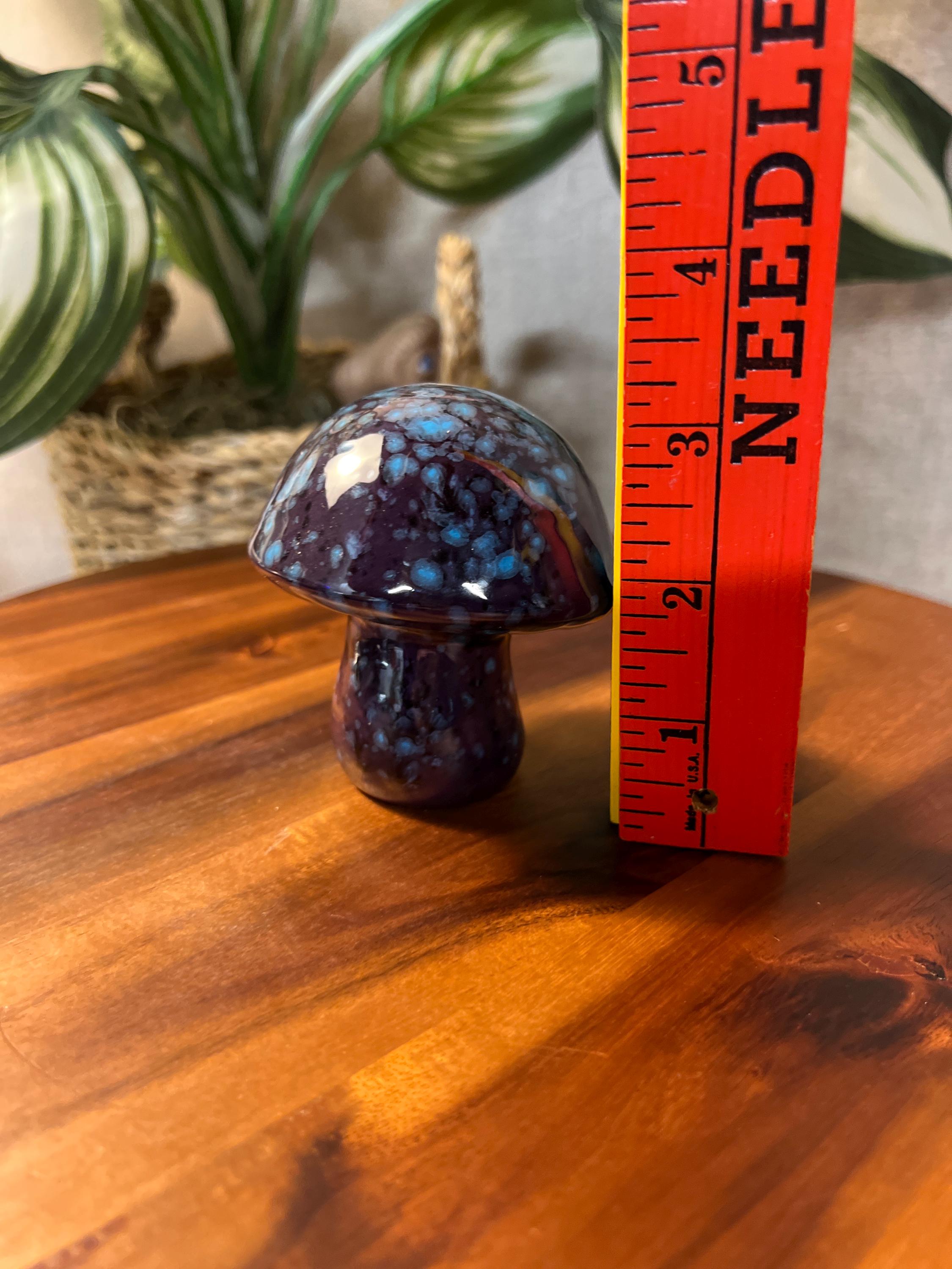 Studio art Mushroom 1960's drip glaze