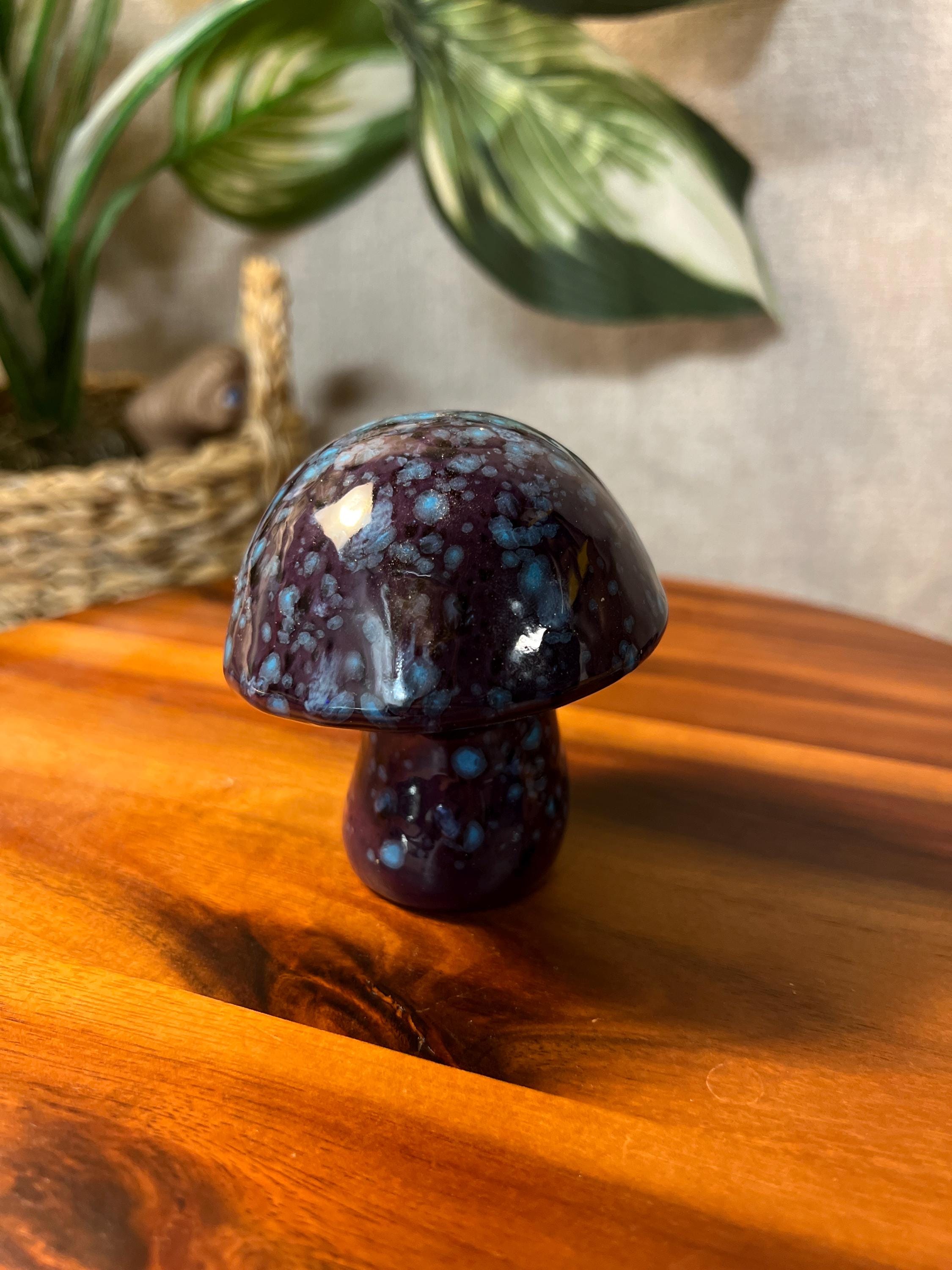 Studio art Mushroom 1960's drip glaze