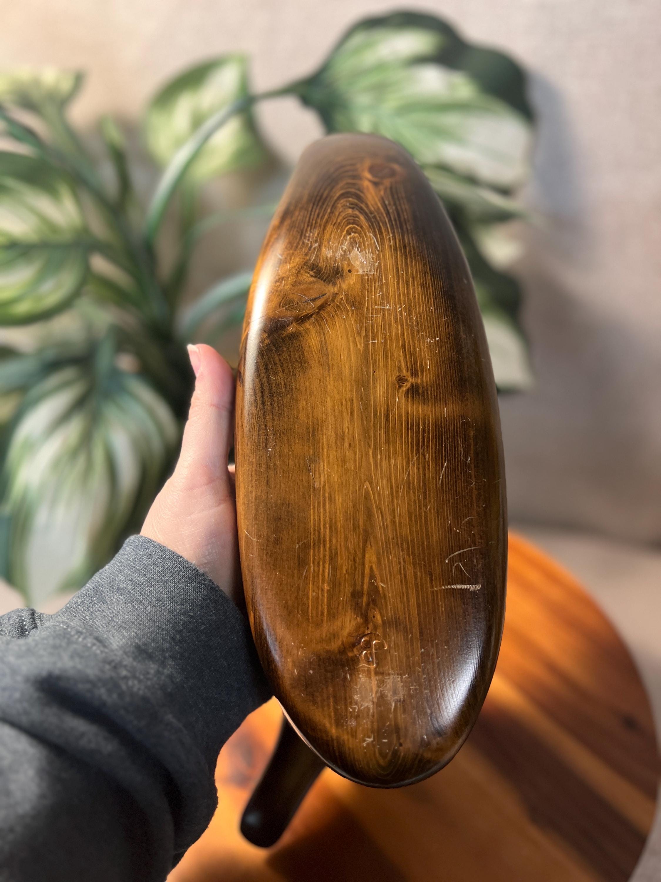 Bundy Decorative Duck Sculpture with Orange Swirls | Handcrafted Duck Figurine