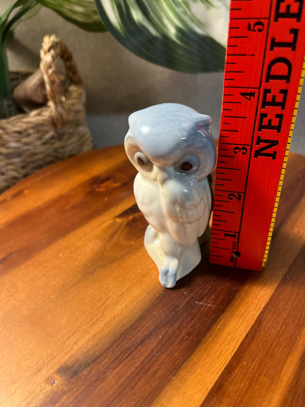 Vintage Porcelain Owl Figure By M Requena Valencia Spain