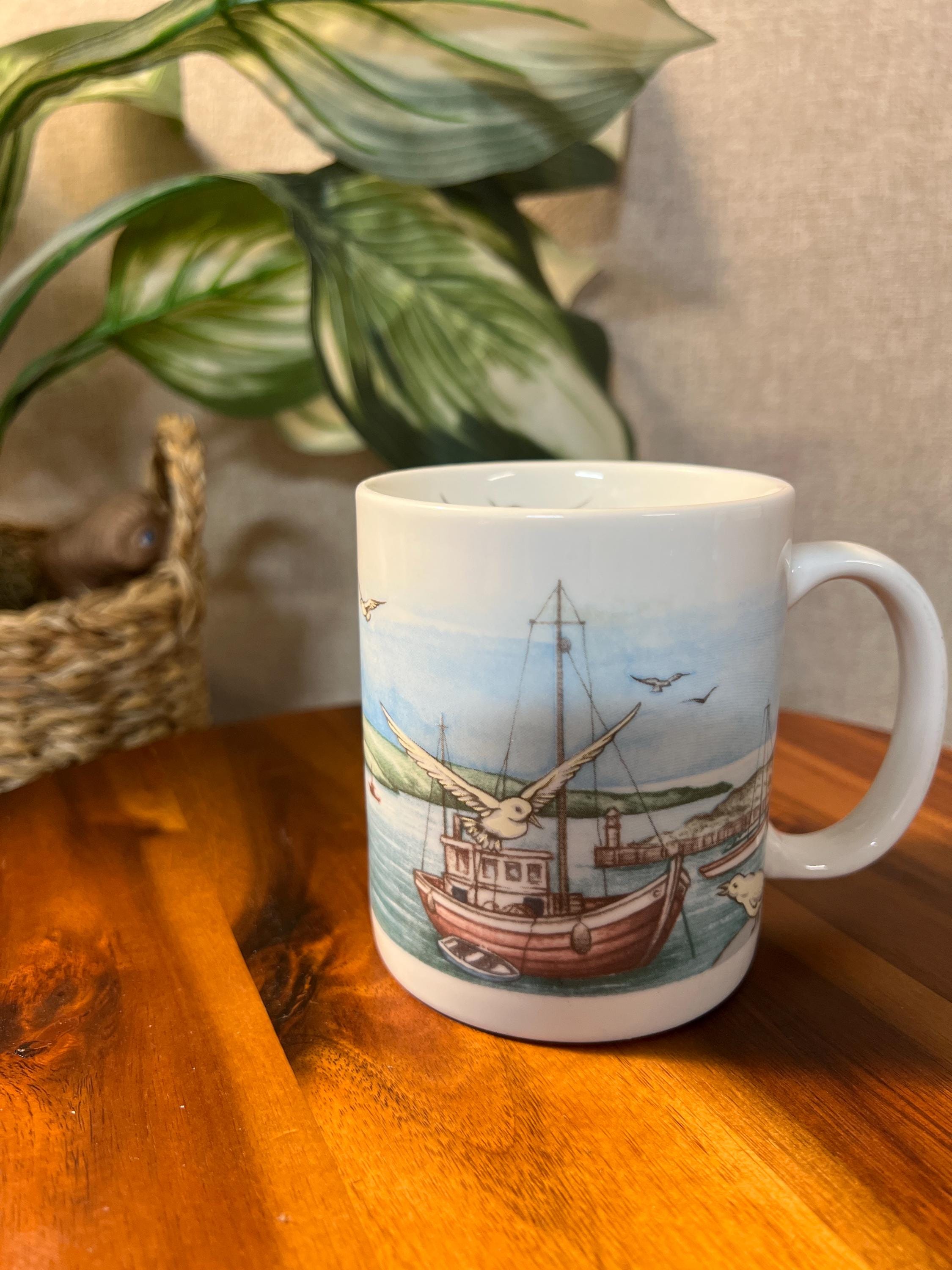 Vintage Ceramic Mug Prince Edward Island Seaside Scene 4"H