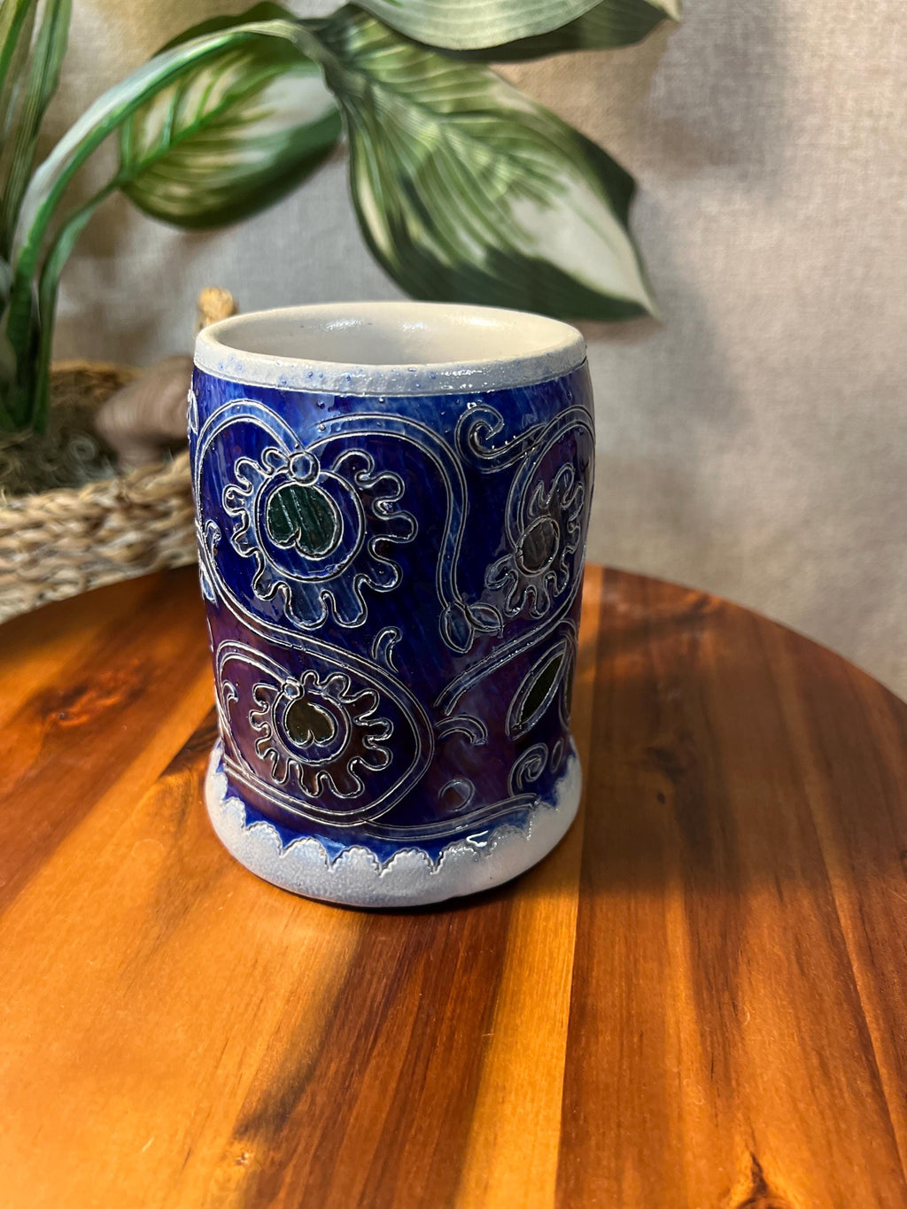 Vintage Reinhold Merkelbach Stoneware Salt Glazed Beer Stein West Germany