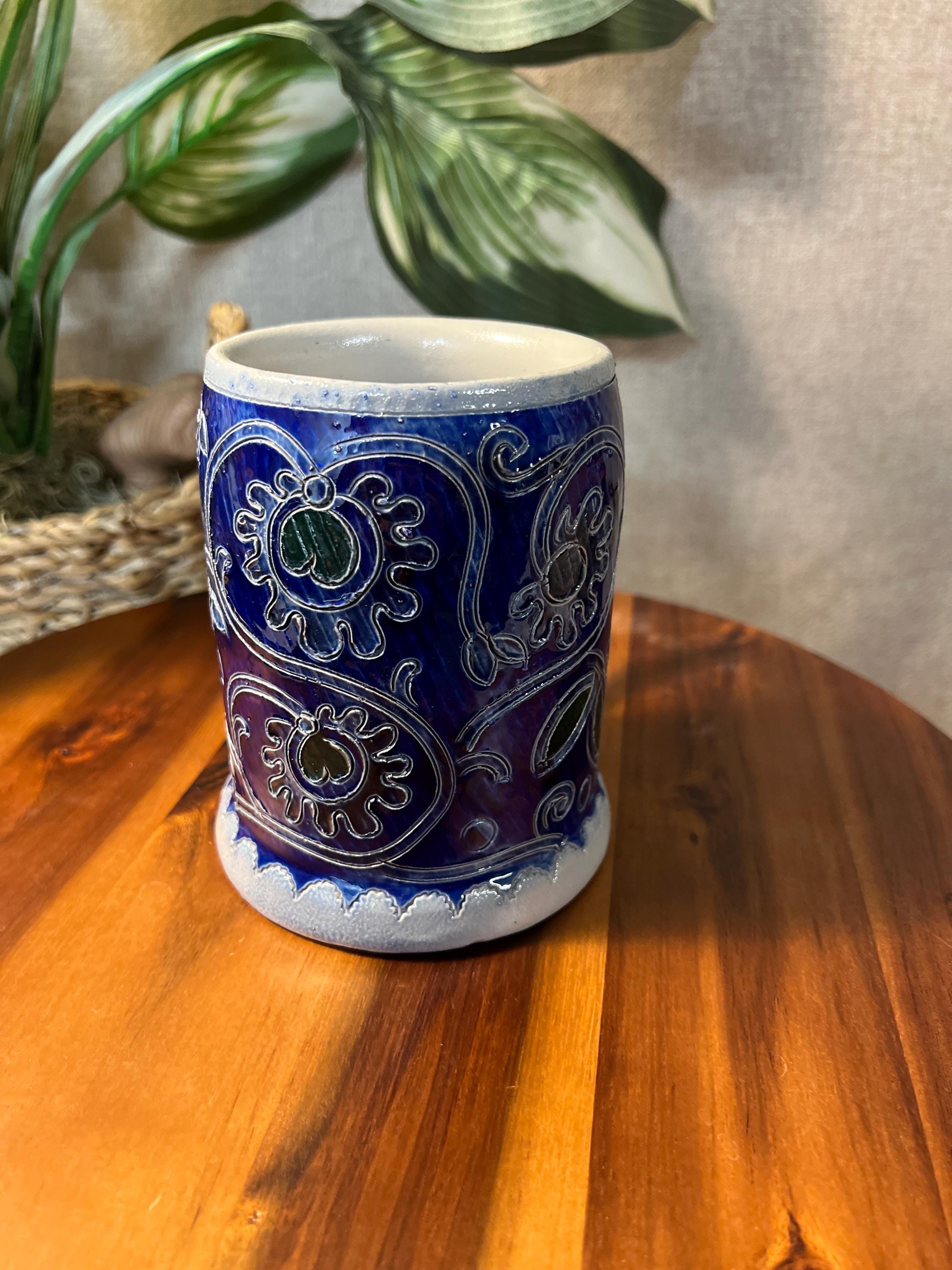 Vintage Reinhold Merkelbach Stoneware Salt Glazed Beer Stein West Germany