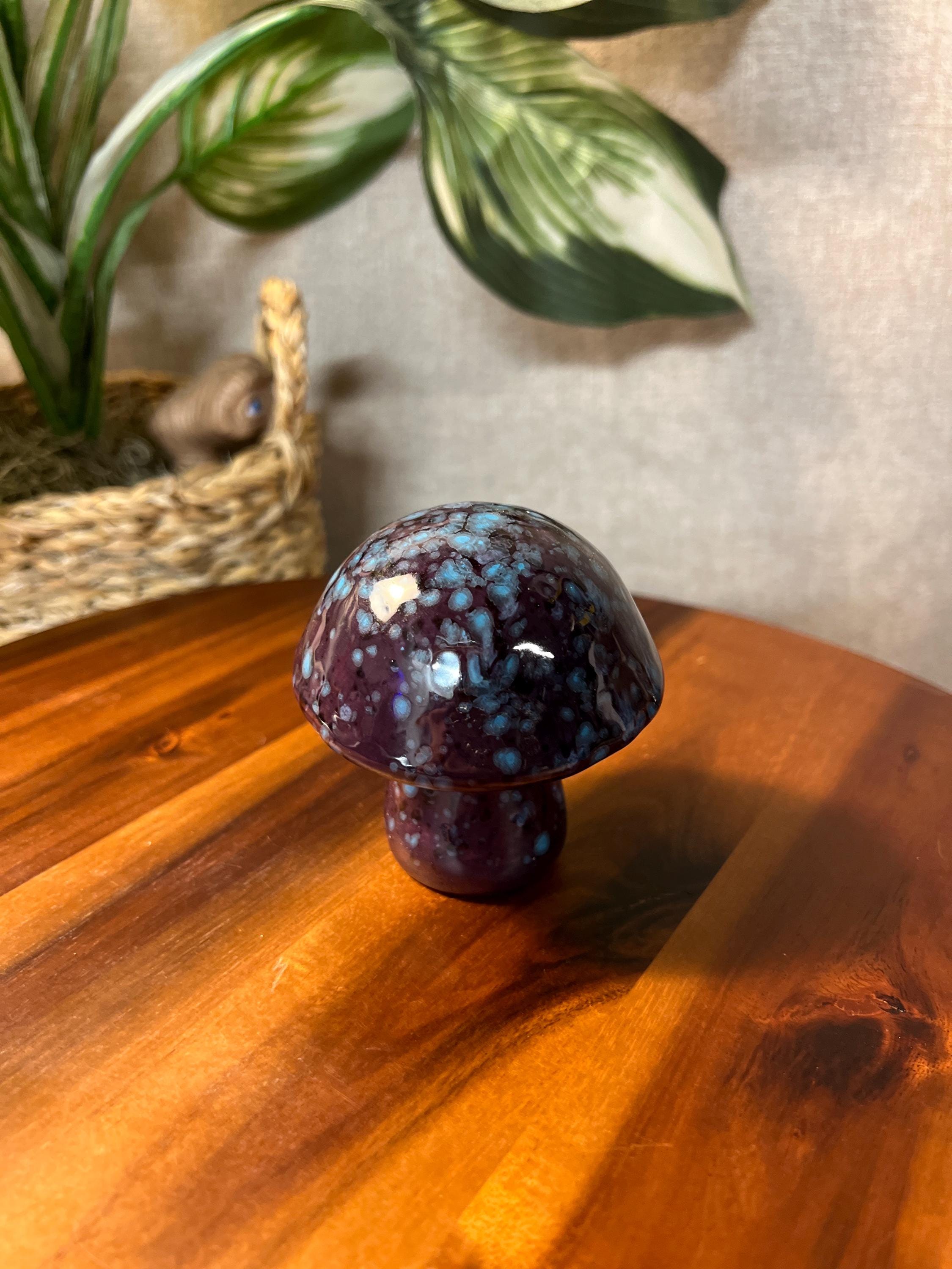 Studio art Mushroom 1960's drip glaze