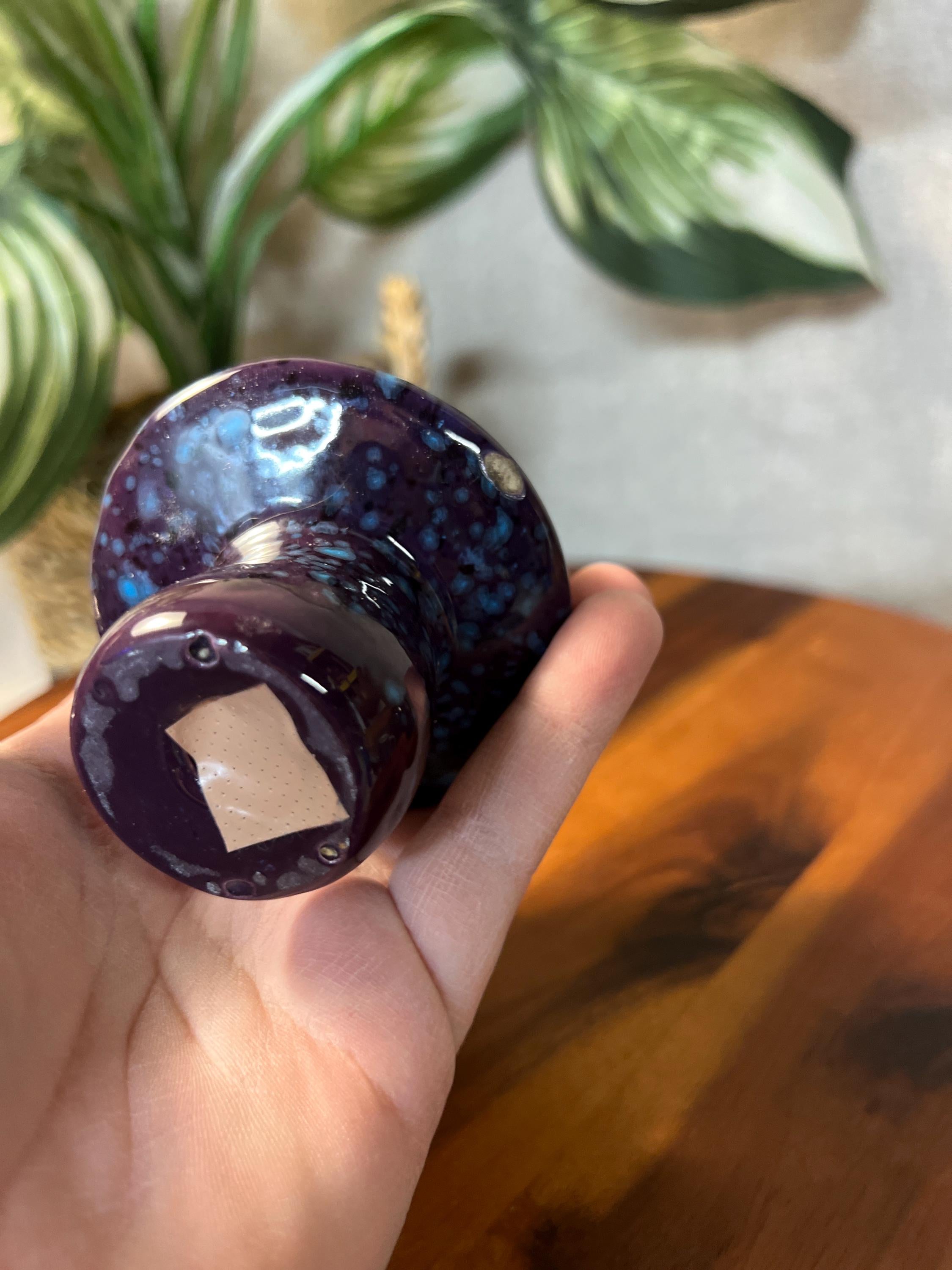 Studio art Mushroom 1960's drip glaze