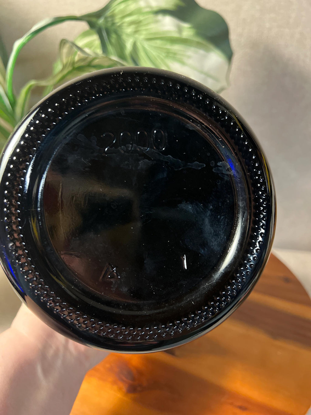 INFINITY Jar Ultraviolet Black Glass Large