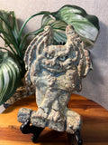 Vintage Pottery Tile Ceramic Gargoyle artist signed