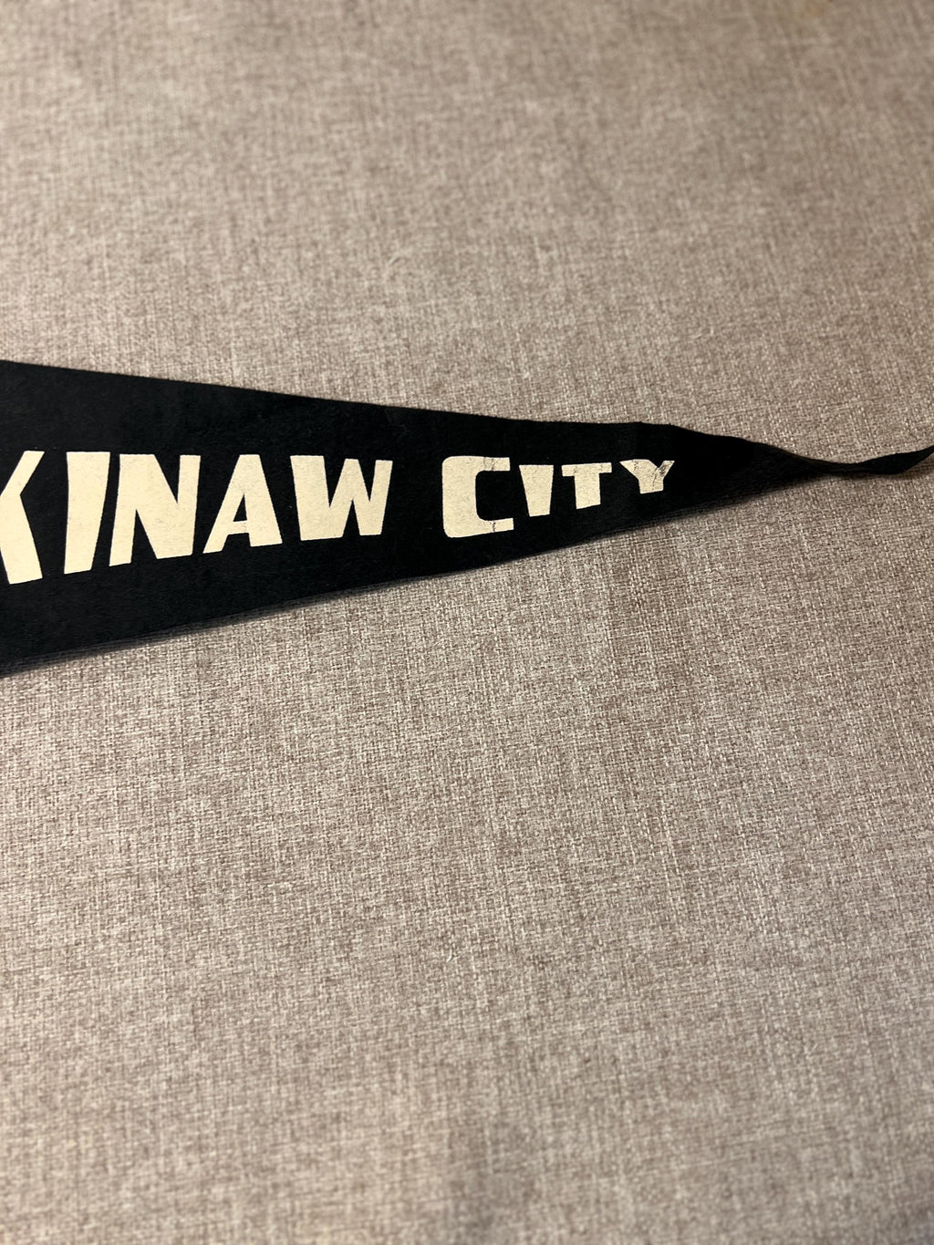 Vintage Macinaw City Pennant 27x7.5