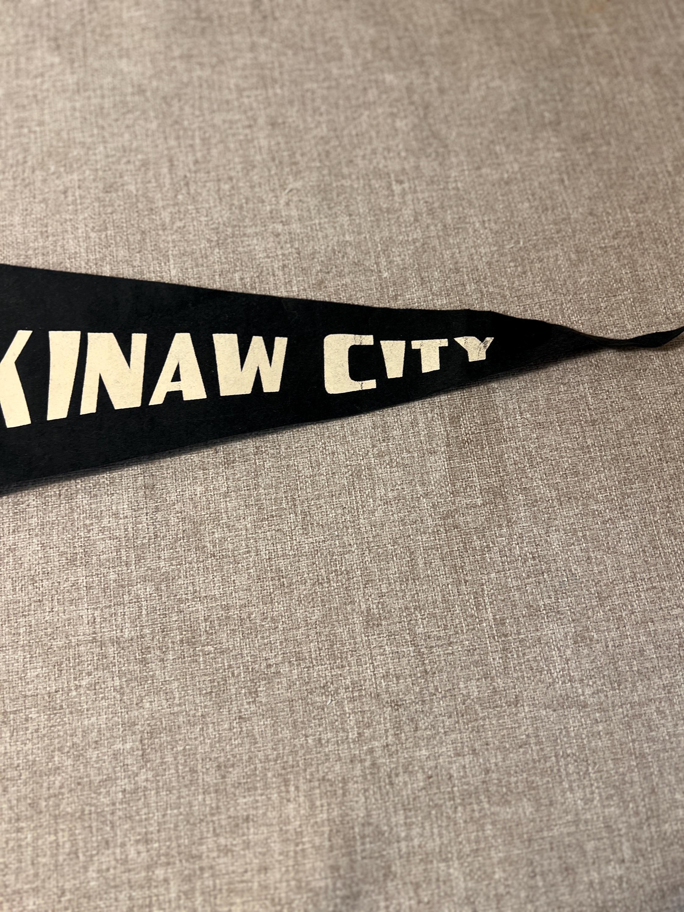 Vintage Macinaw City Pennant 27x7.5