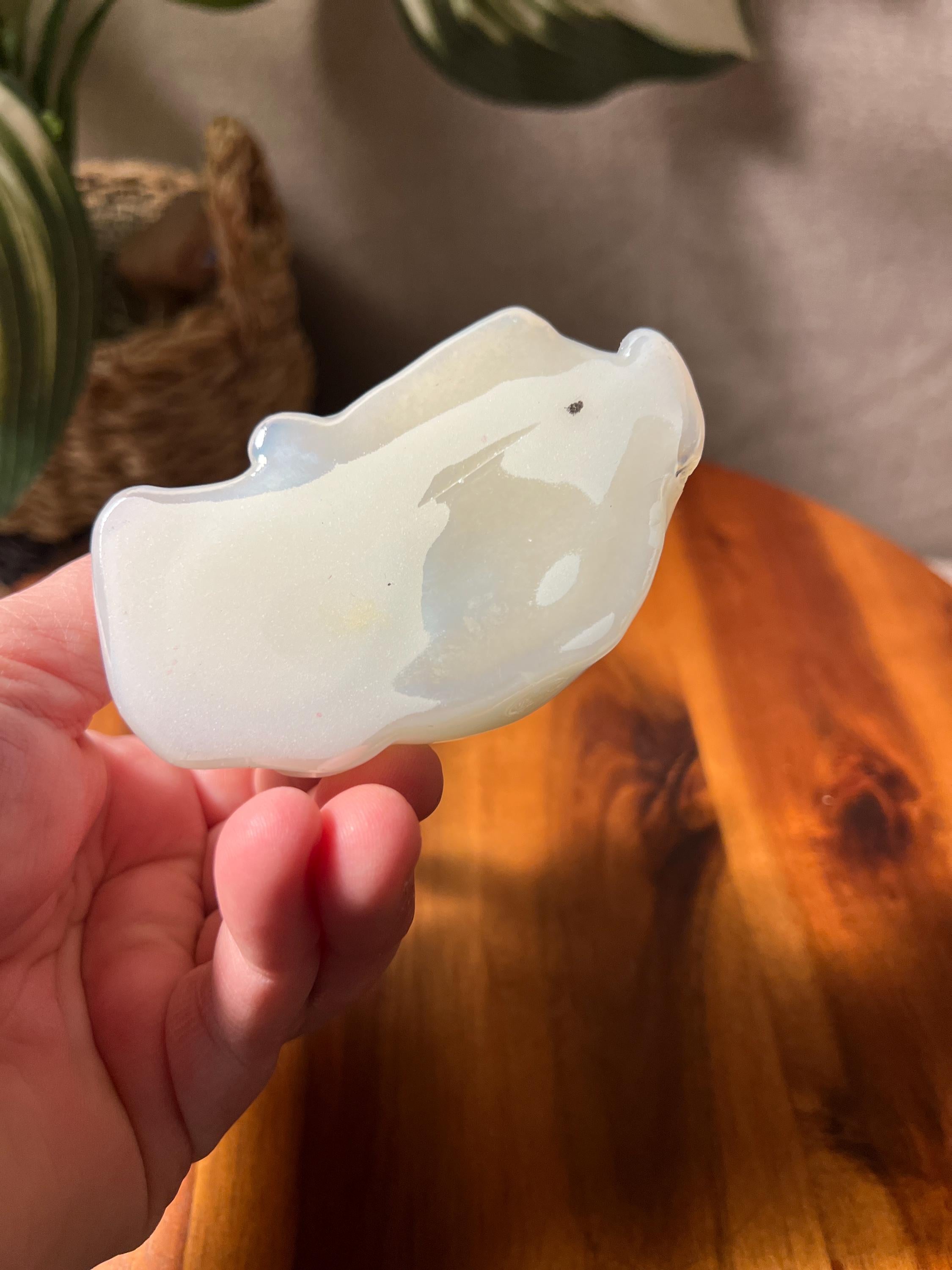 Fenton Iridescent Opalescent Fawn Deer Doe Art Glass