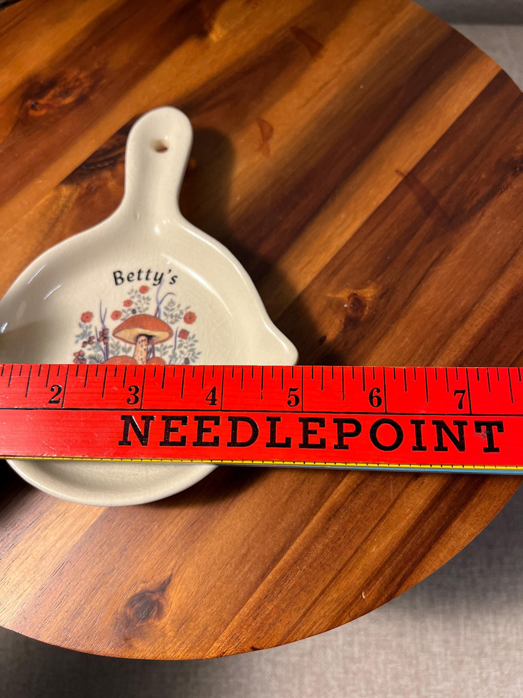 Bettys Kitchen Spoon Rest Or Wall Hanging With Mushrooms