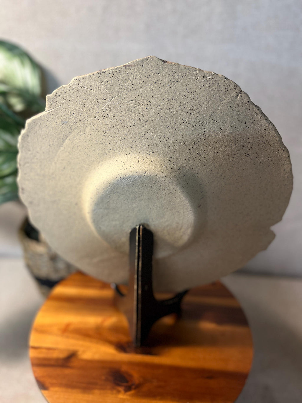 Ceramic Fish Glossy Pottery Platter Gray Brown Decorative