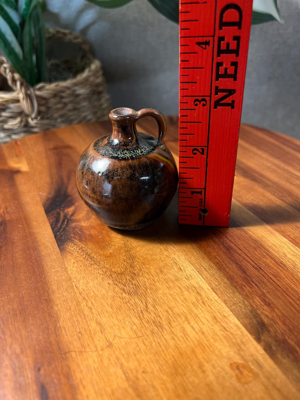 Miniature Stoneware Jug, Artist Signed