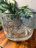 Nuutajarvi IIttala Oiva Toikka BIG FLORA Round Glass Bowl MCM Finland