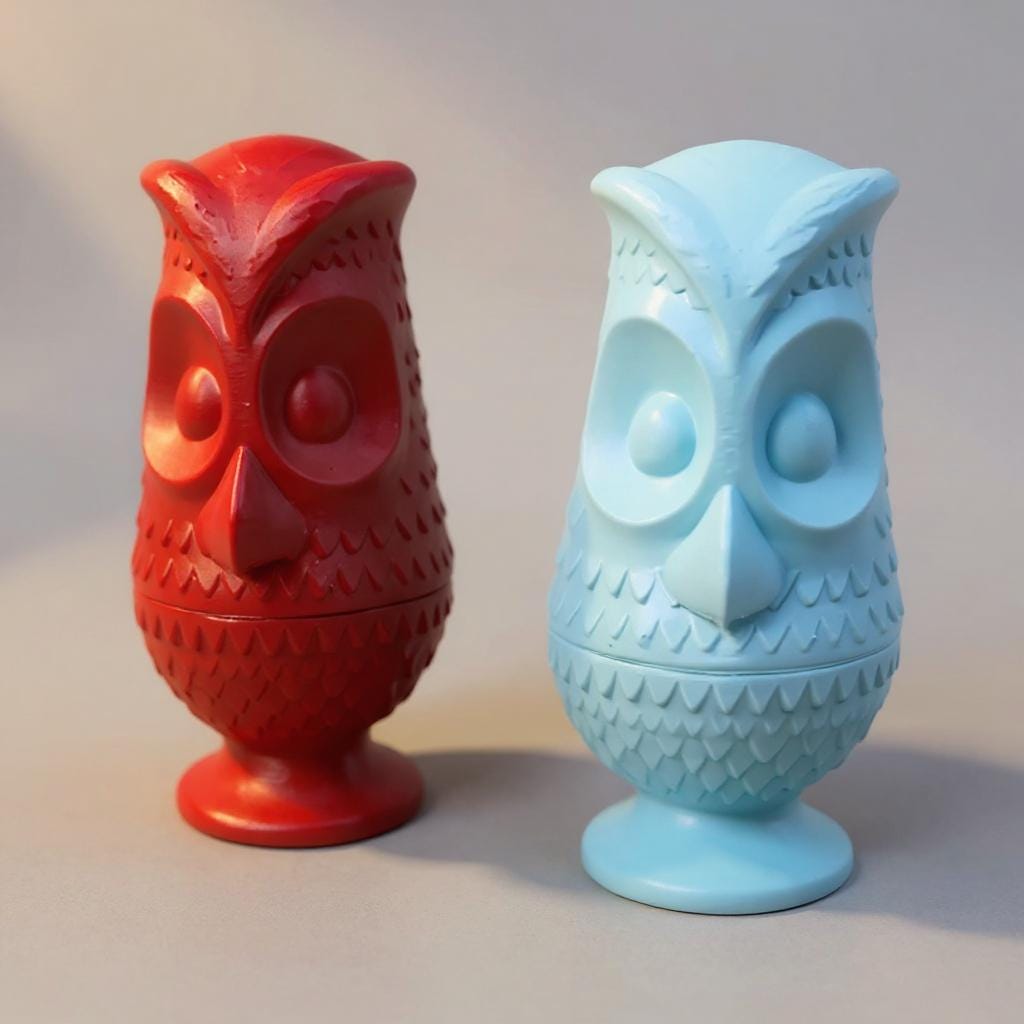 Viking owl fairy lamp inspired keychain and figures