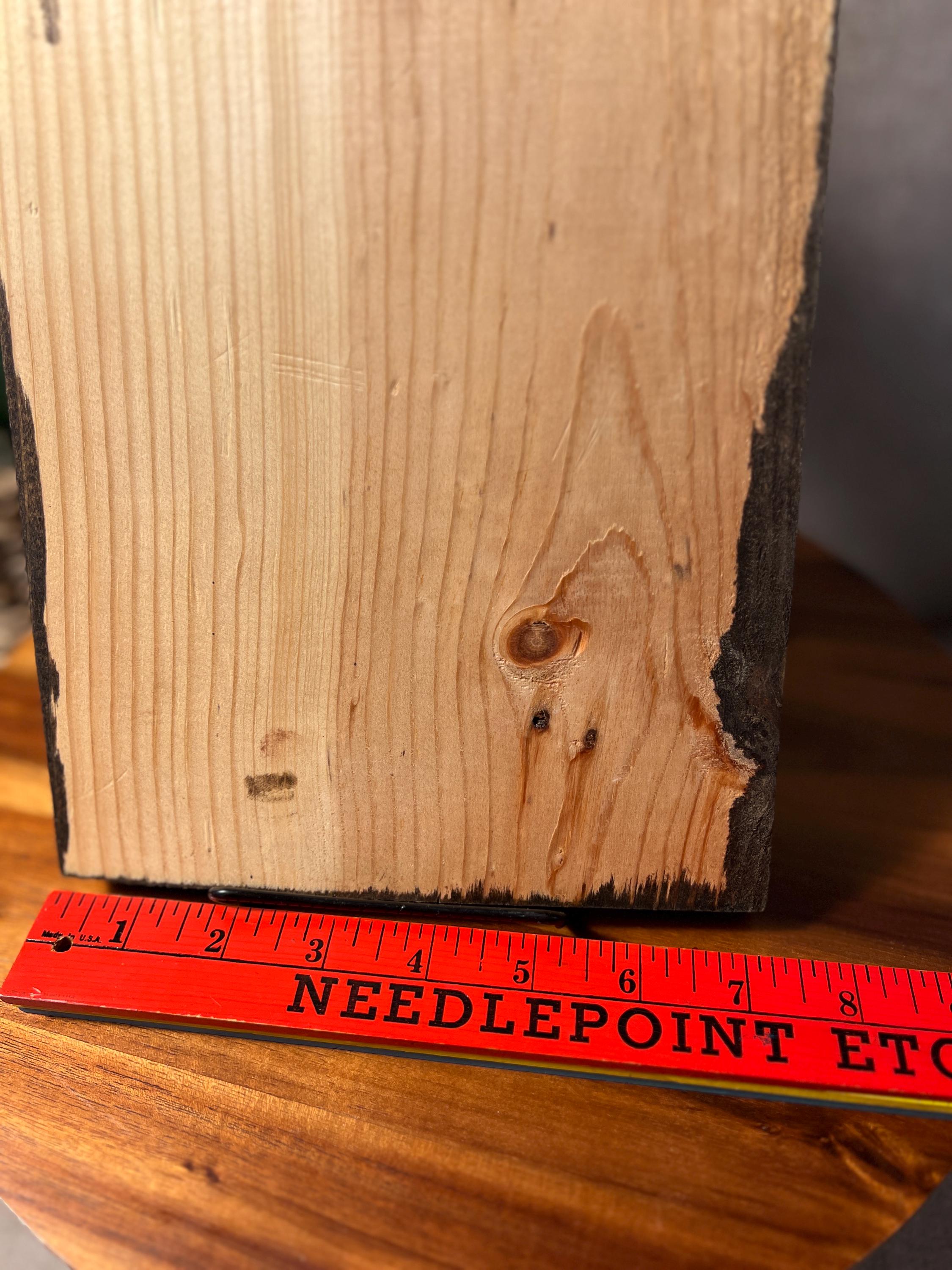 Handmade Rustic Pine Tree Decor Wood Block Farmhouse Nature Art