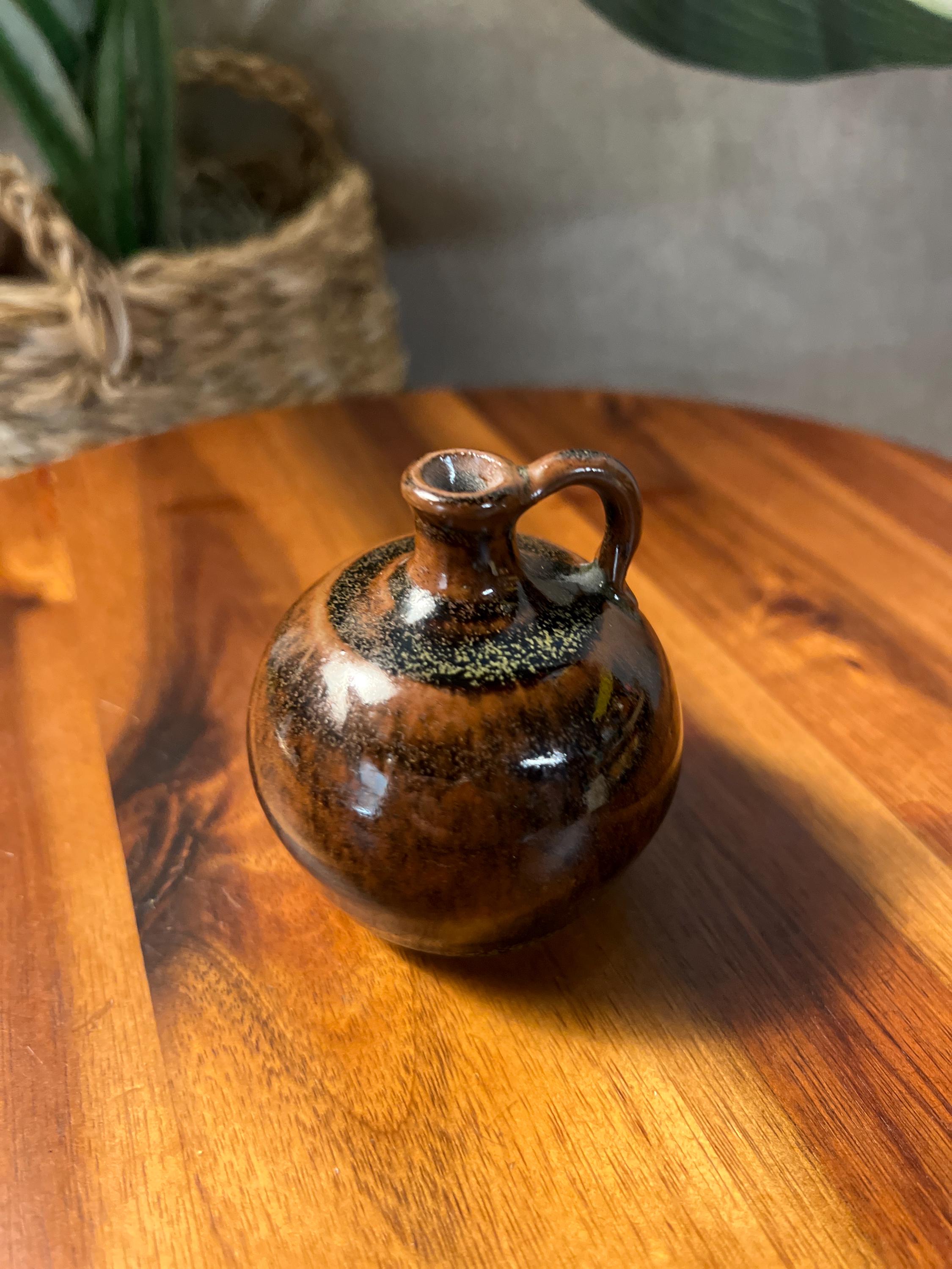 Miniature Stoneware Jug, Artist Signed