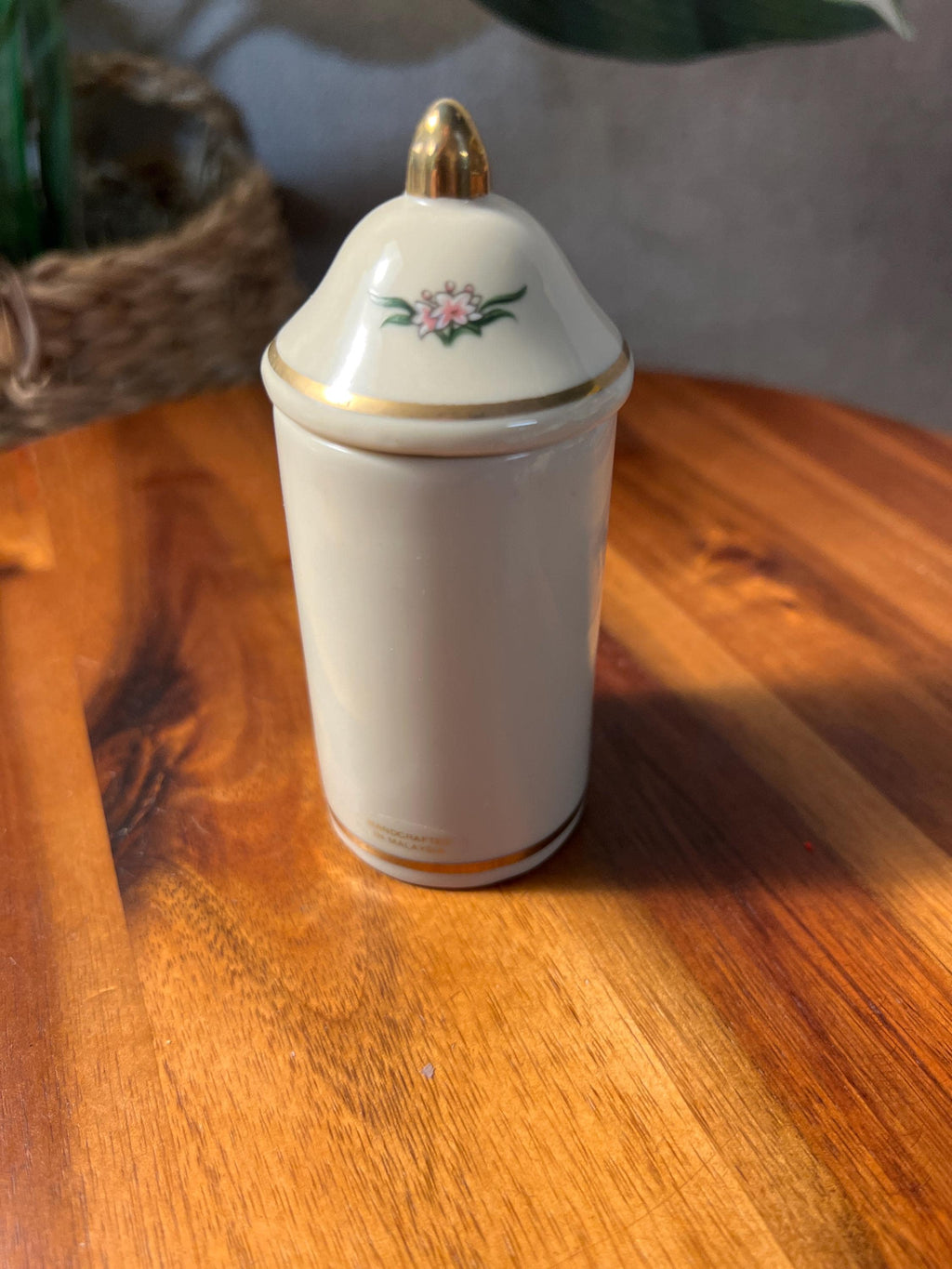 Vintage Garlic The Lenox Spice Garden 1992 Fine Porcelain Spice Jar