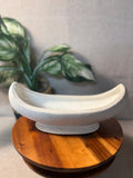 Vintage USA Originals Pottery Lava Glaze Planter Centerpiece Canoe  Crecent