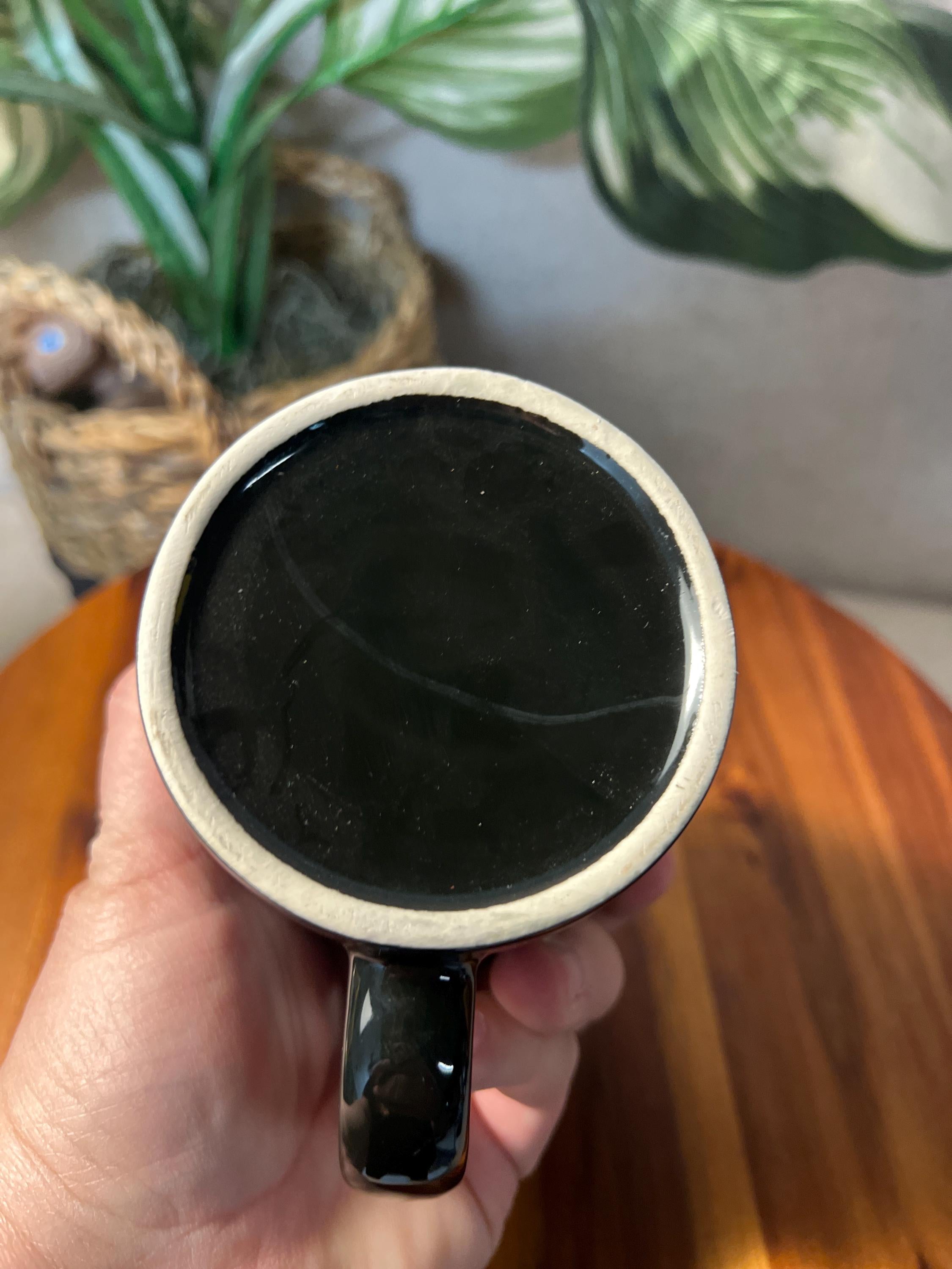 Halloween themed mug with spiders