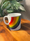 Vintage F.T.D.A Rainbow Mug Cup, Vintage Coffee Cup Mug made in Japan