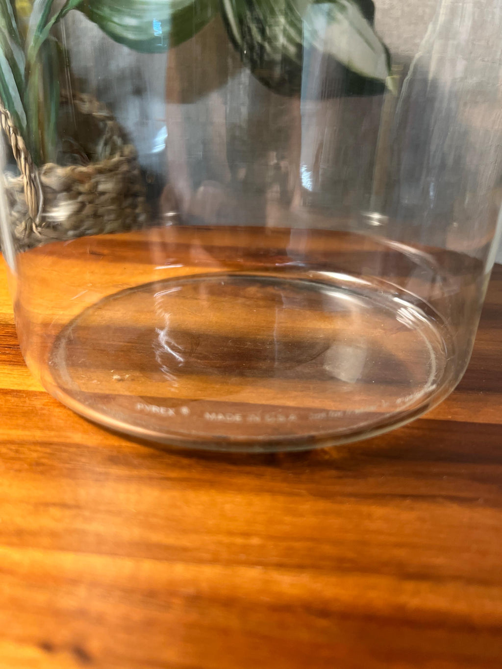 Pyrex Vintage "Store N' See" Glass Cannister w/ Avocado Green Lid 1970's Retro