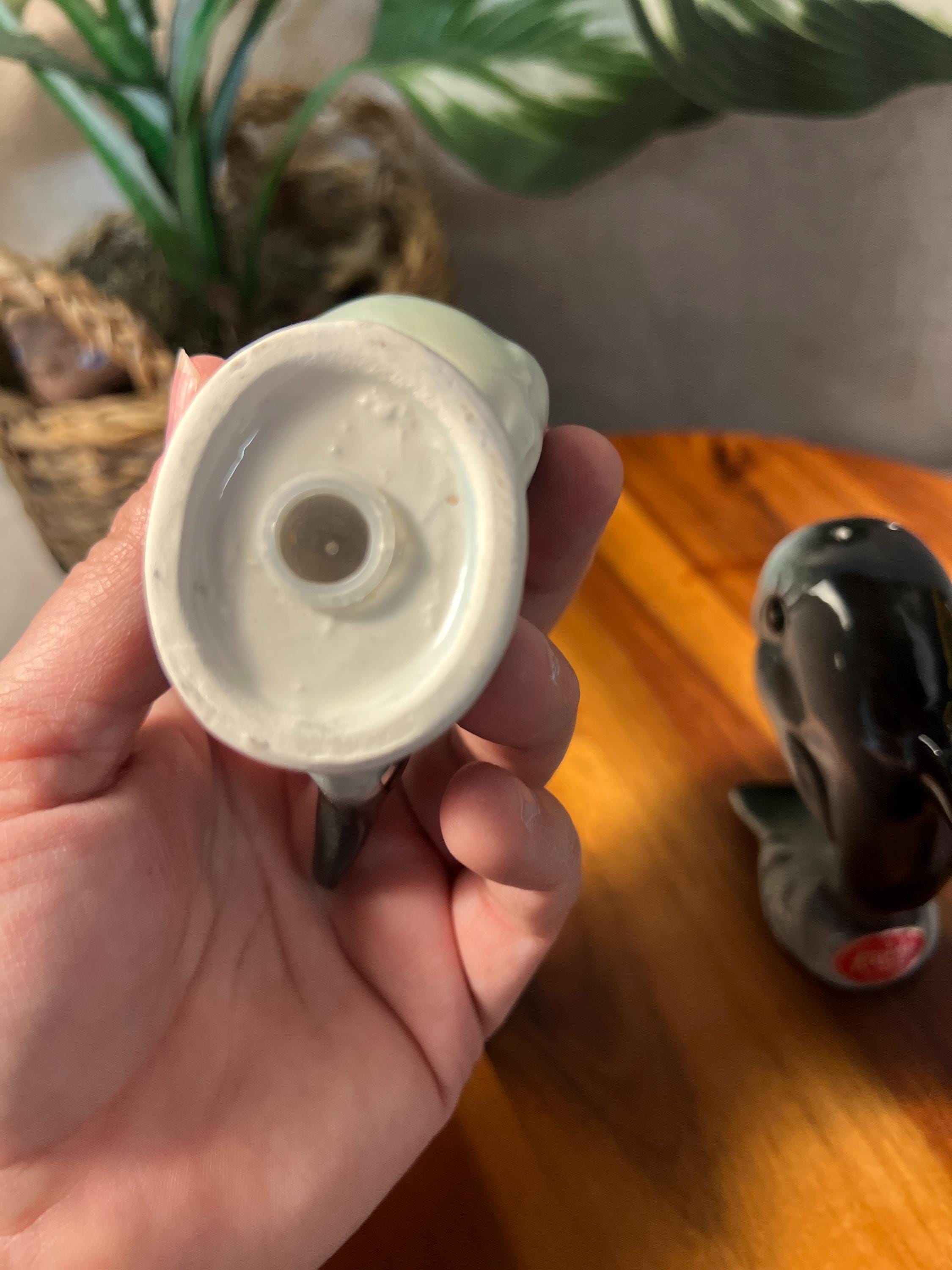 Vintage Anthropomorphic Whale S&P Shakers Japan Salt Pepper
