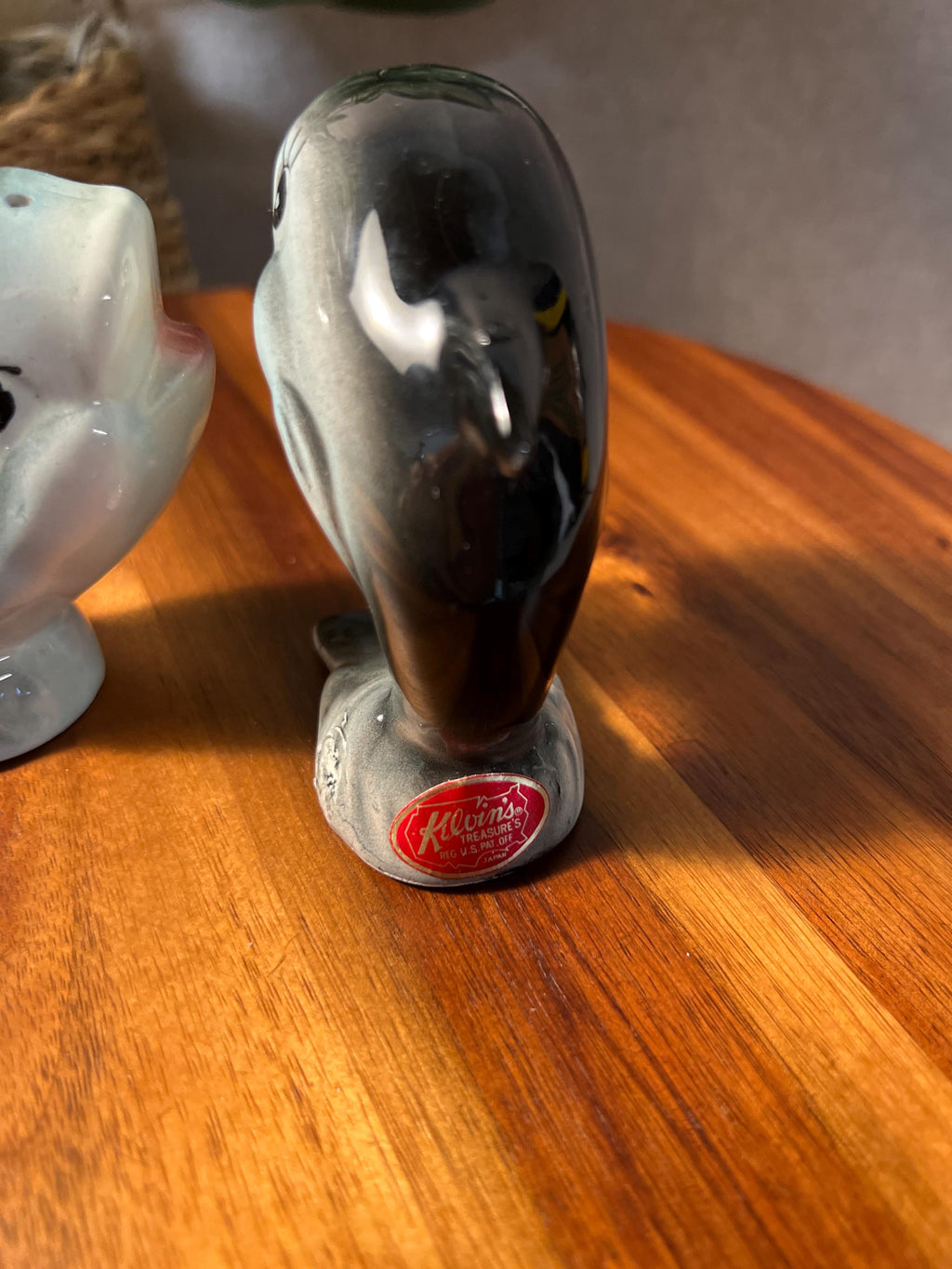 Vintage Anthropomorphic Whale S&P Shakers Japan Salt Pepper