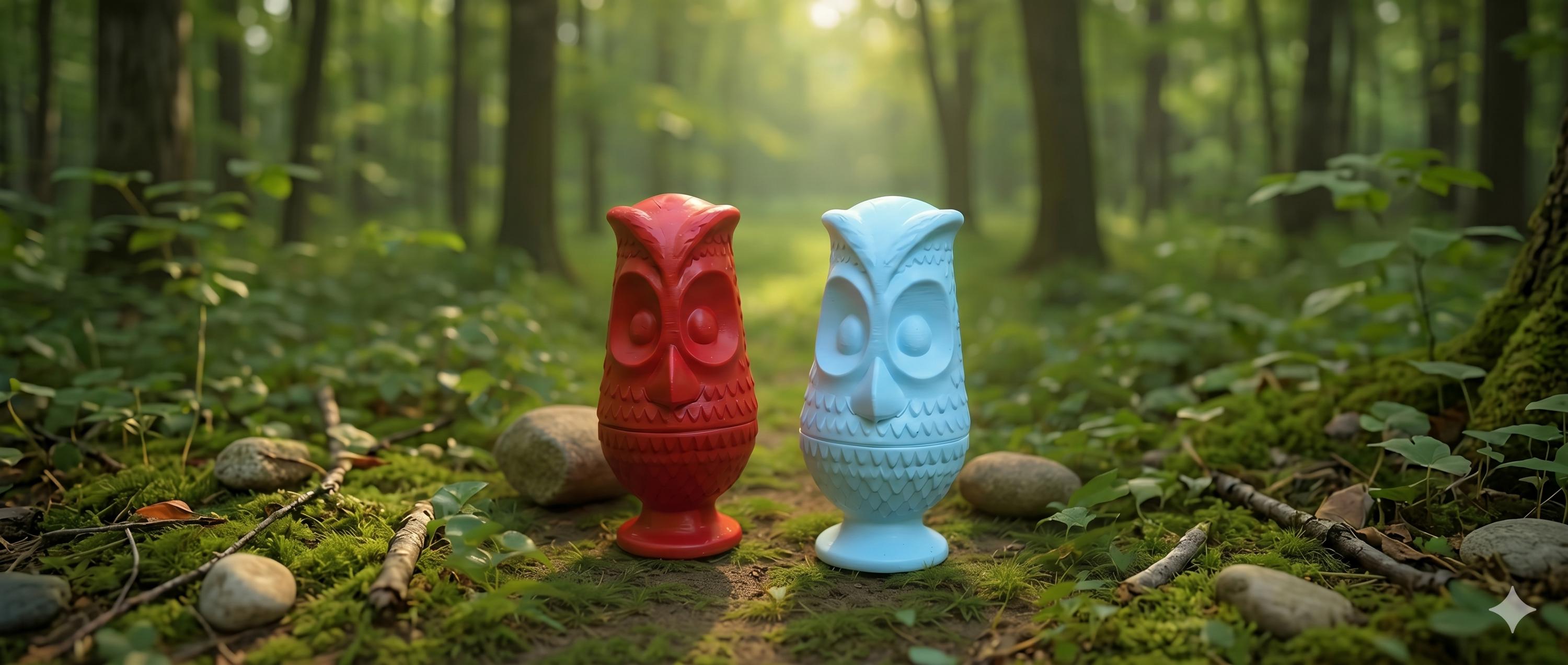 Viking owl fairy lamp inspired keychain and figures