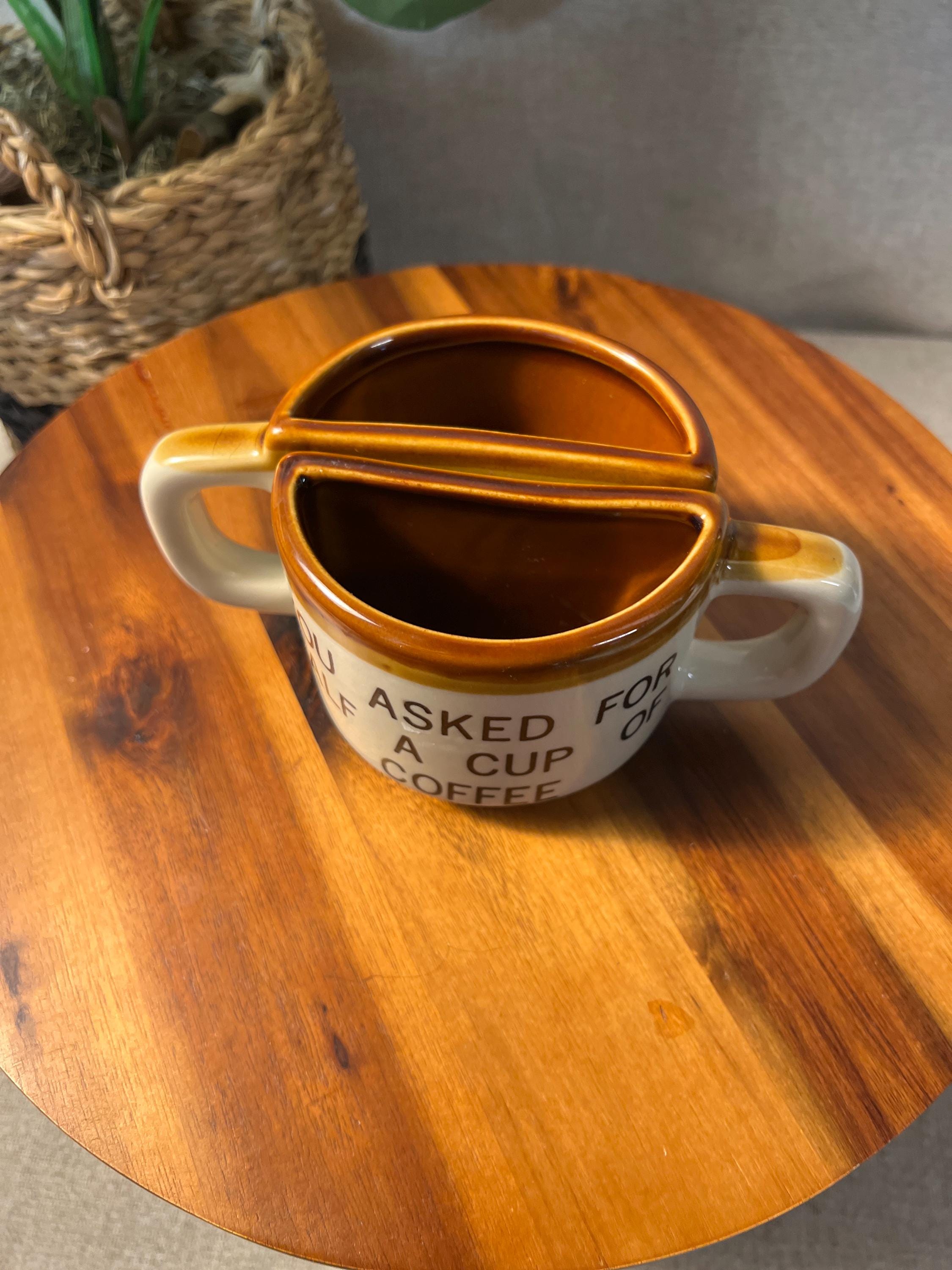 Vintage 1960s You Asked For Half A Cup of Coffee ~ Florida Souvenir