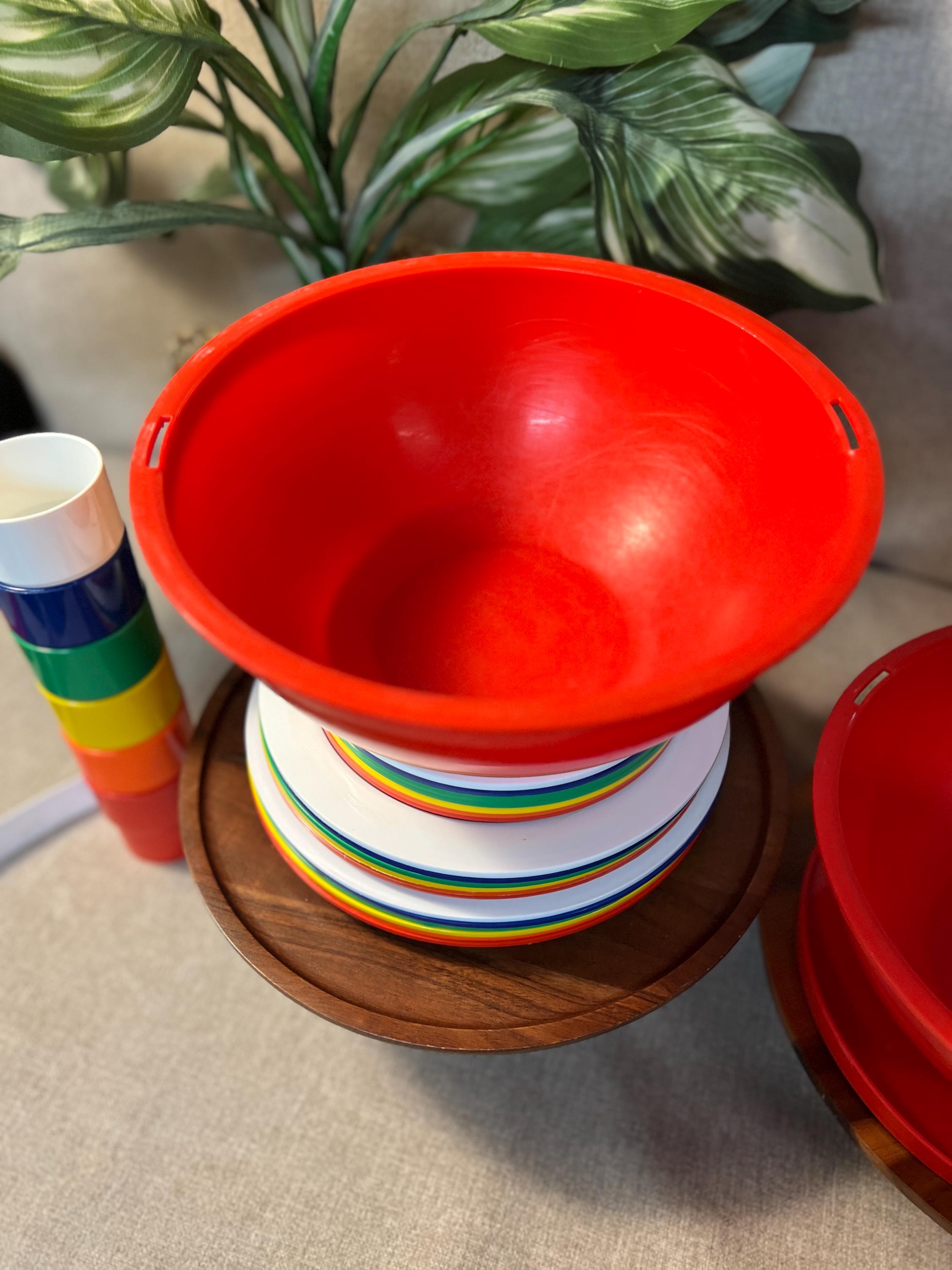 Ingrid of Chicago Party Ball by Service for 6 COMPLETE SET 1970's Post Modern