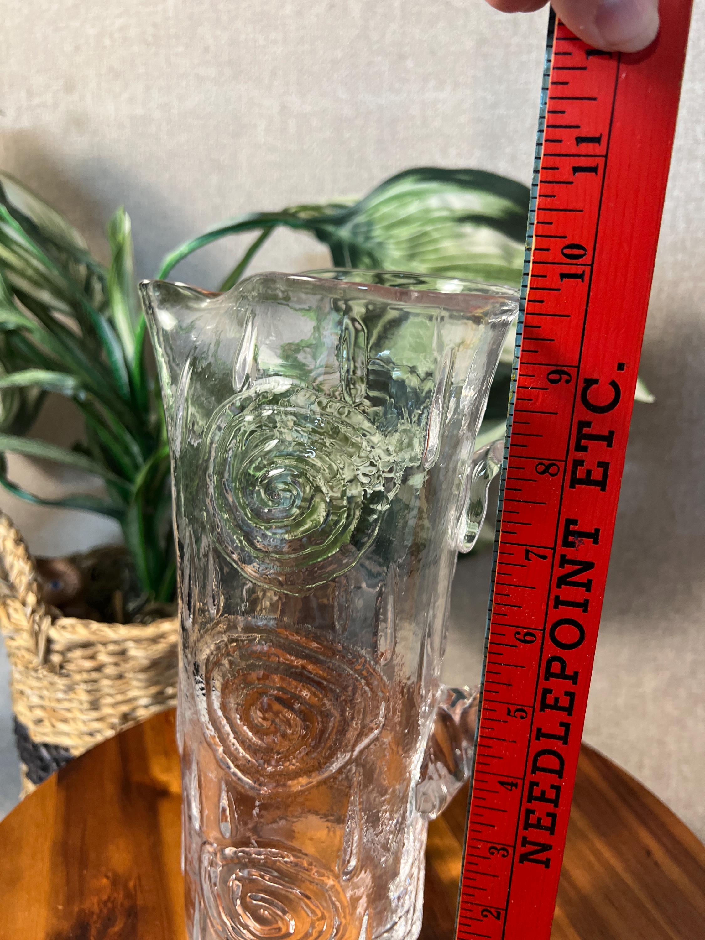 Swedish glass carafe from Björkshult is designed by Carl-Einar Borgström