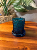 ROBERT Hansen EAPG Unsigned Tree Stump Toothpick Holder Colonial Blue