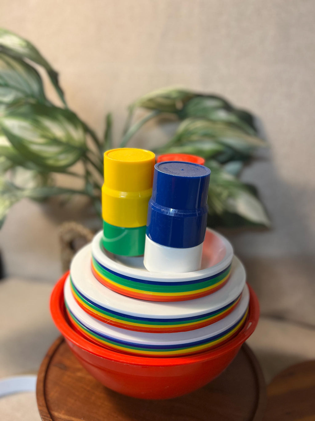Ingrid of Chicago Party Ball by Service for 6 COMPLETE SET 1970's Post Modern
