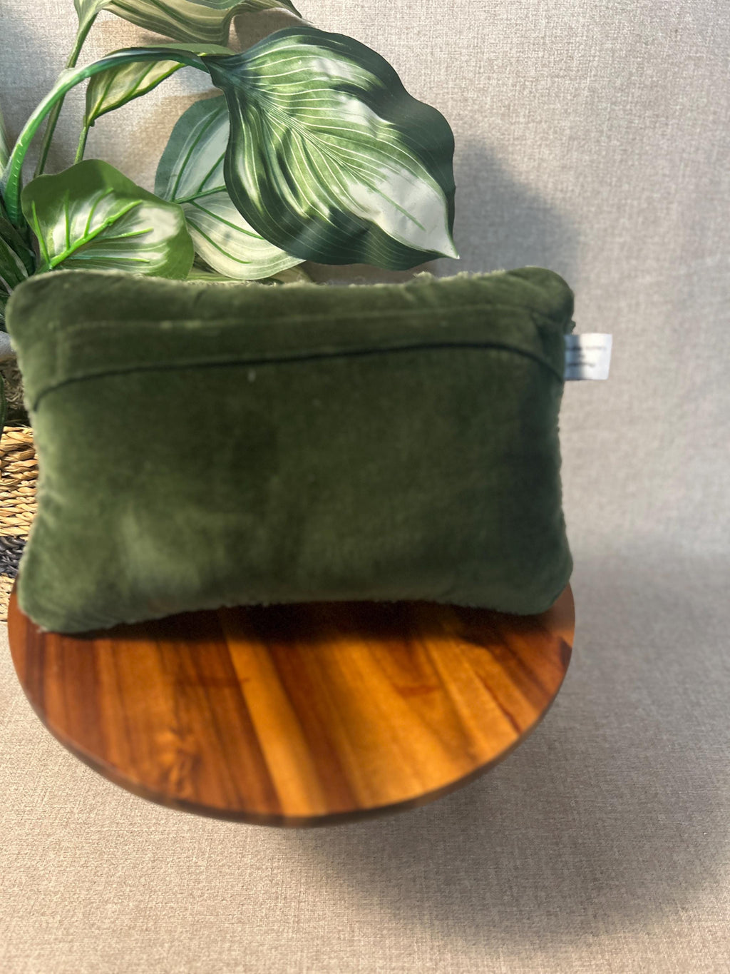 Laura Megroz Chandler 4 Corners Wool Hand Hooked SUNFLOWER Pillow 12 X 8"