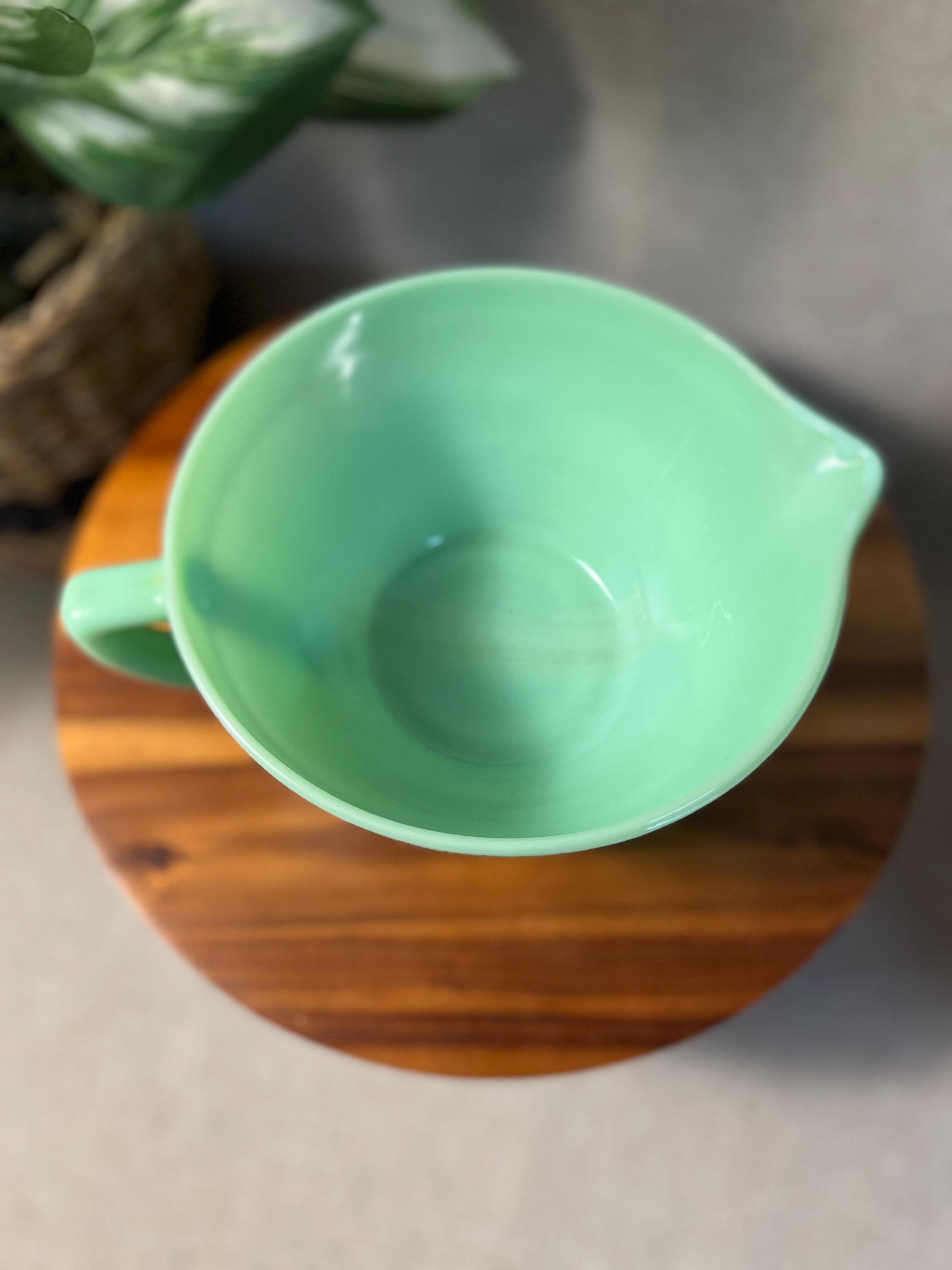 Vintage Fire-King Jadeite Batter Bowl, 9.5 Mixing Bowl