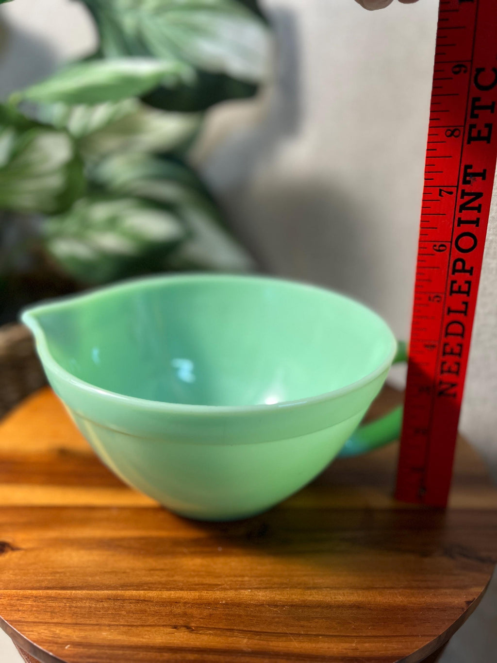 Vintage Fire-King Jadeite Batter Bowl, 9.5 Mixing Bowl
