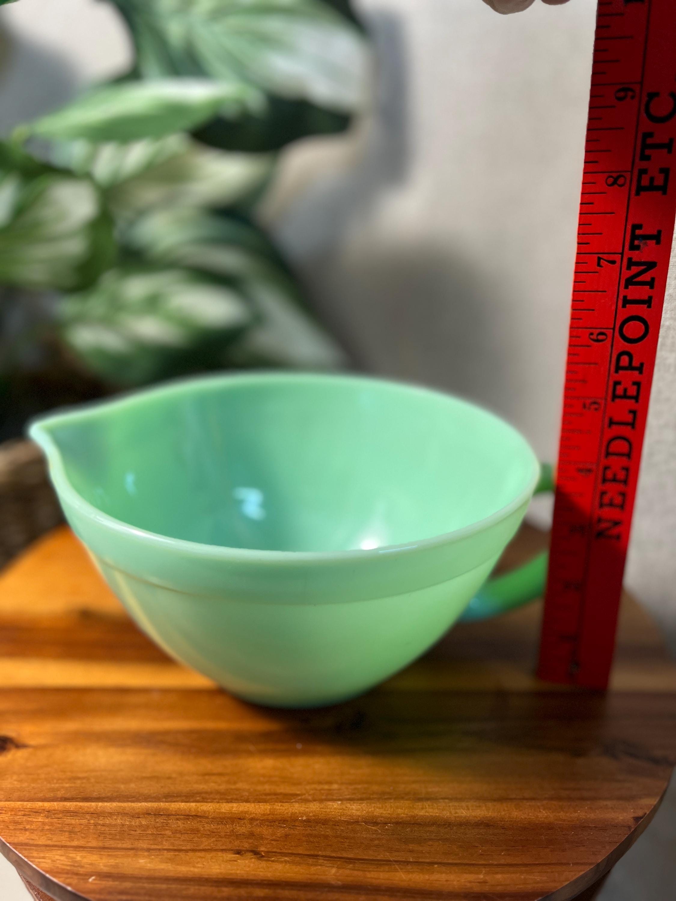 Vintage Fire-King Jadeite Batter Bowl, 9.5 Mixing Bowl