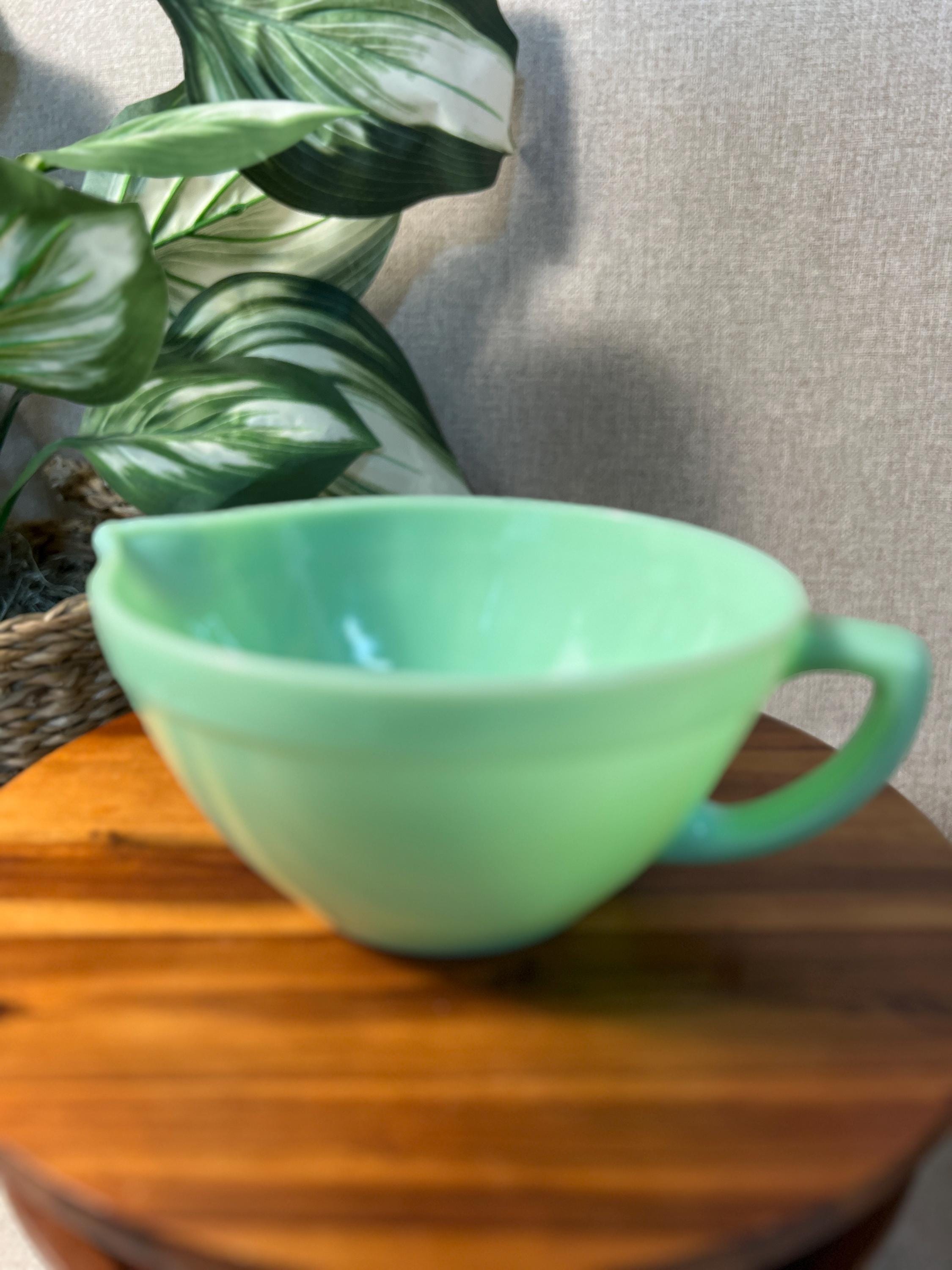 Vintage Fire-King Jadeite Batter Bowl, 9.5 Mixing Bowl