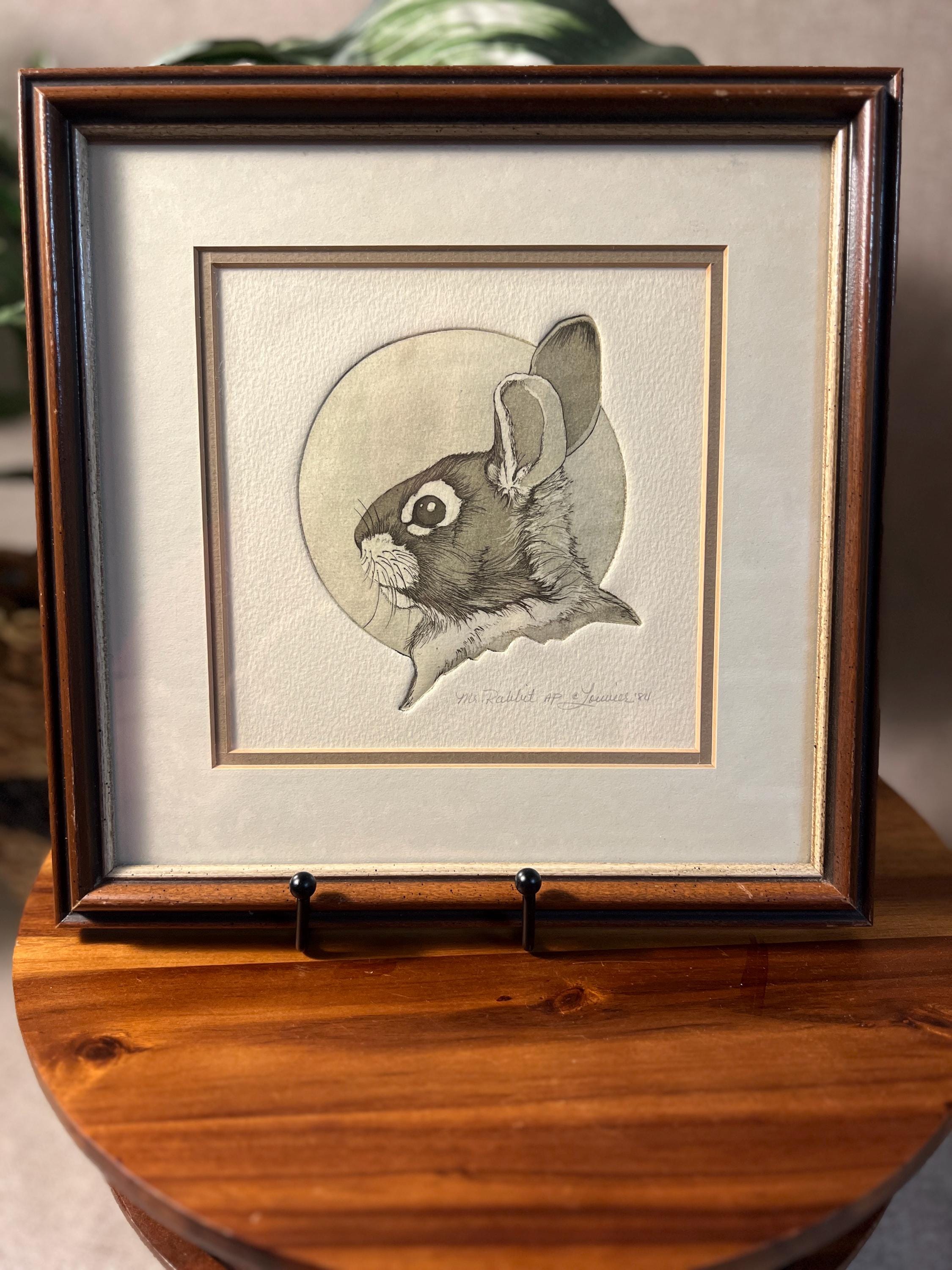 Mr. Rabbit Artist Pro signed by the artist Louvier dated 1984
