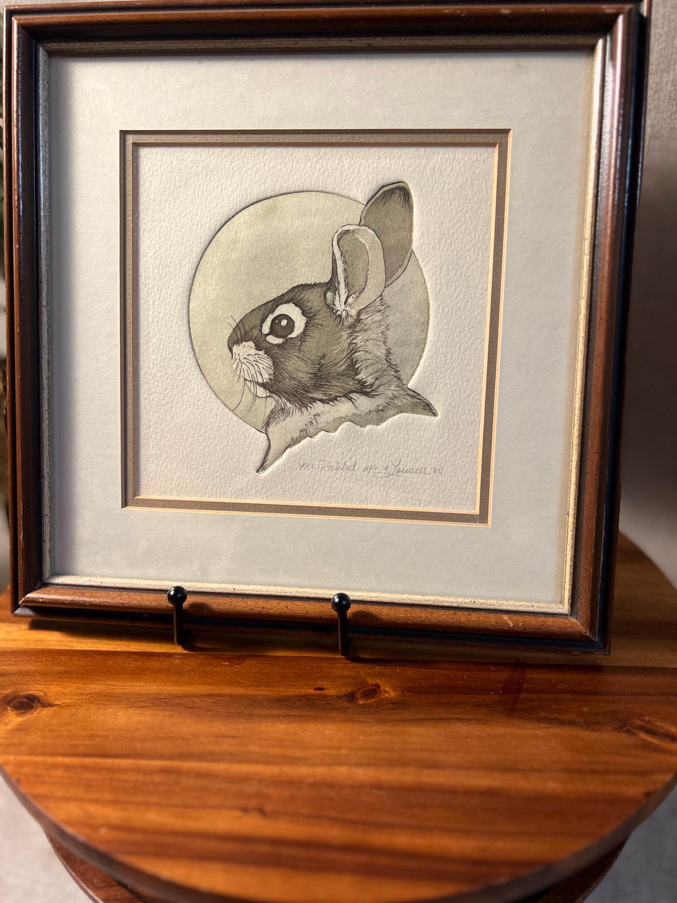 Mr. Rabbit Artist Pro signed by the artist Louvier dated 1984