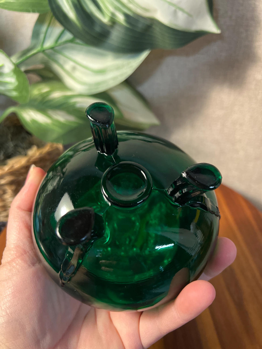 Vintage 1950's Viking Evergreen Flowerlite Frog 4 1/4" with Frog