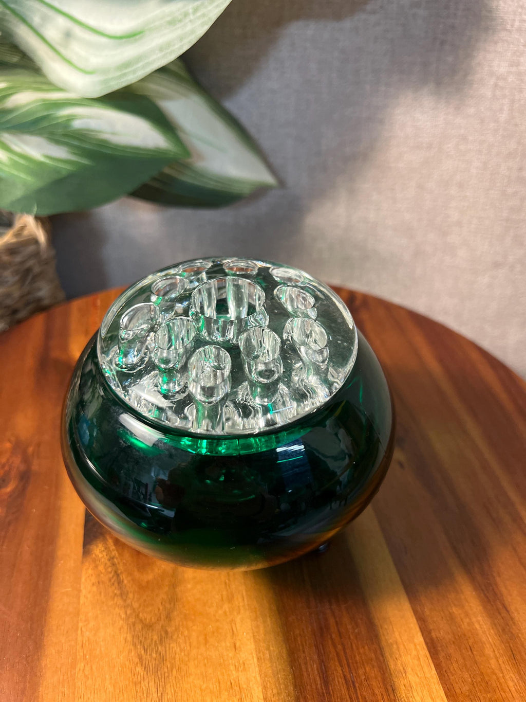 Vintage 1950's Viking Evergreen Flowerlite Frog 4 1/4" with Frog
