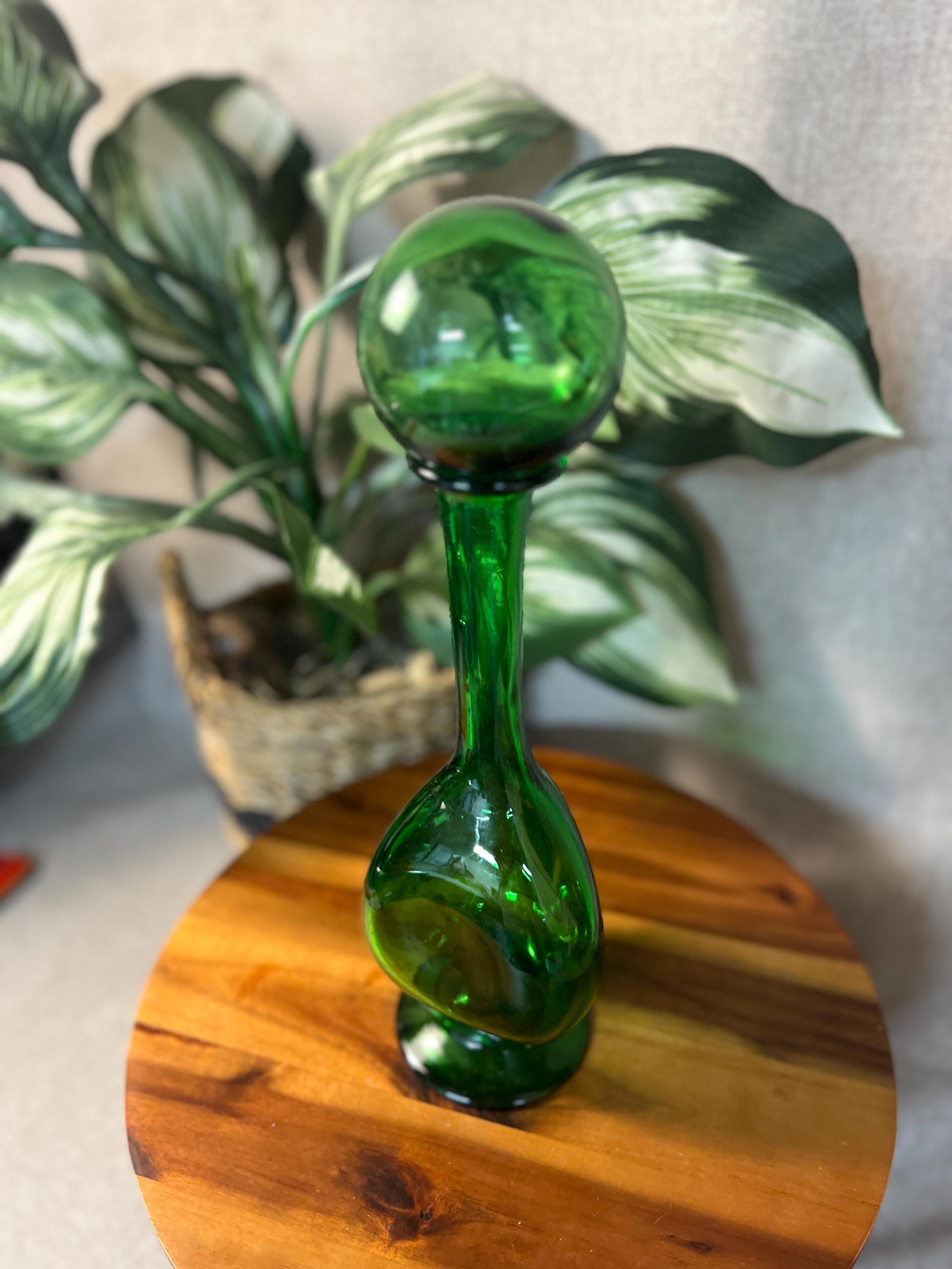 Vintage Empoli Italy Genie Bottle Decanters withy Stopper will include orb pictured