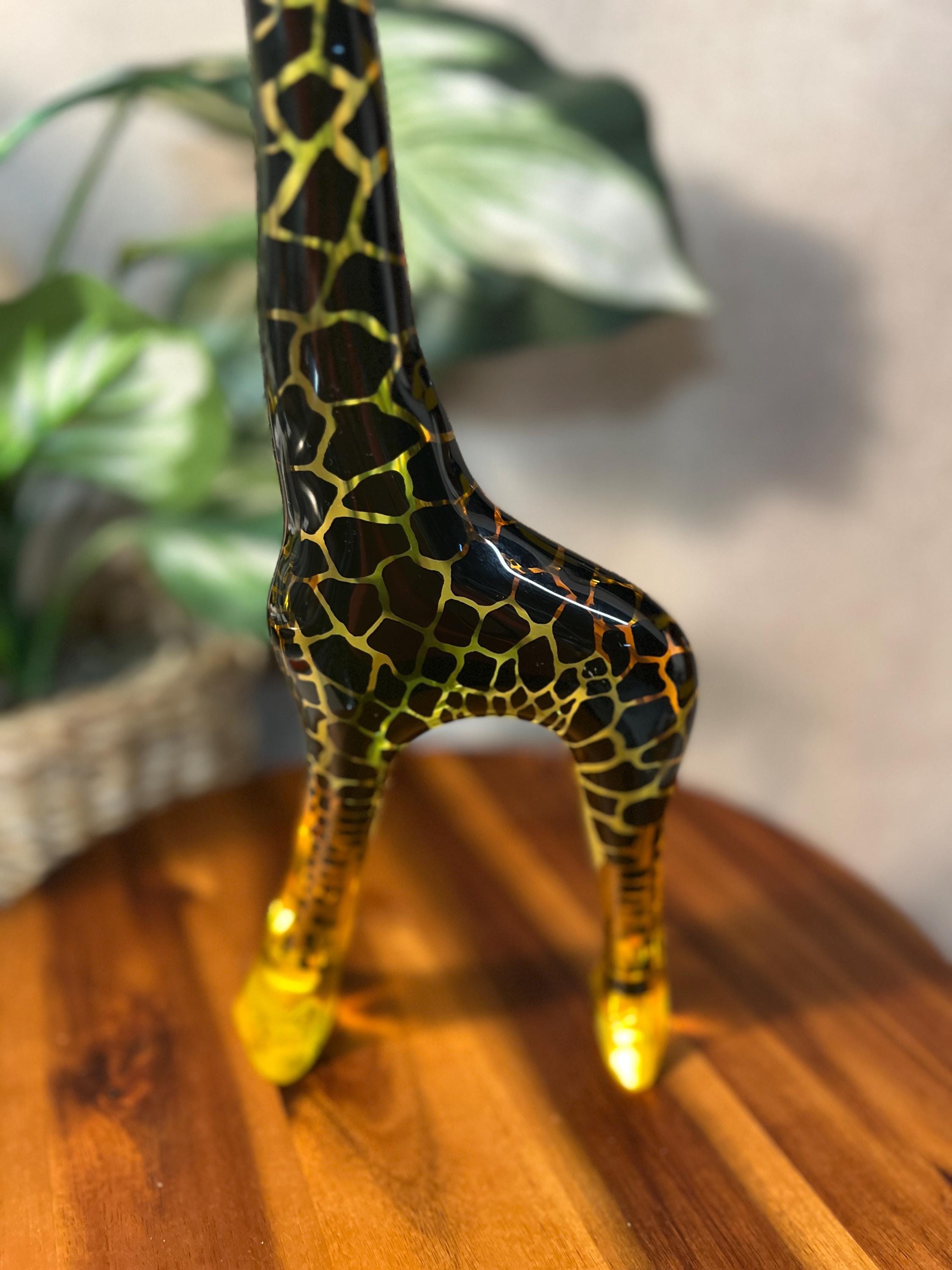 Abraham Palatnik Lucite Giraffe 12" — Op Art Sculpture, Made in Brazil