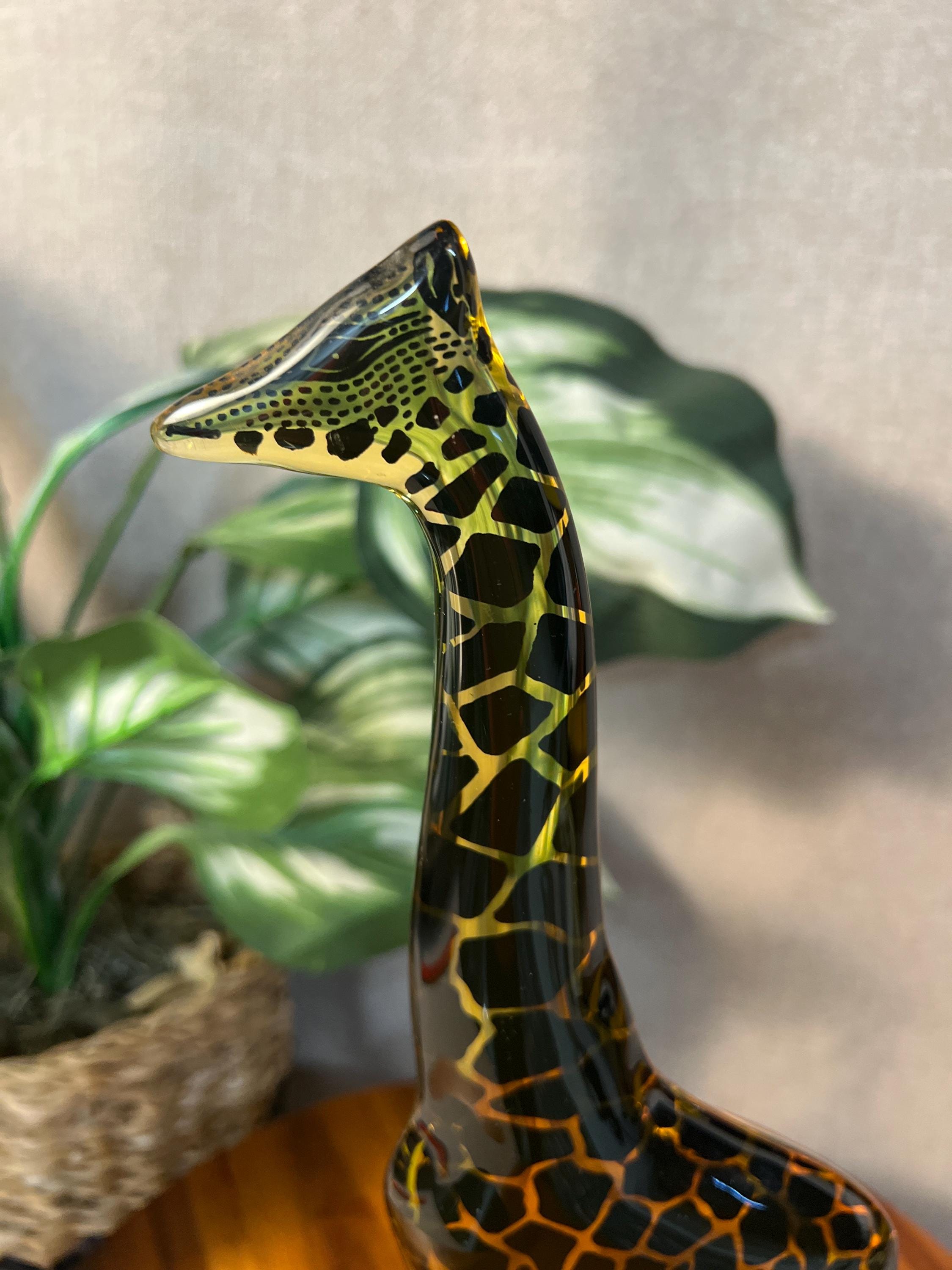 Abraham Palatnik Lucite Giraffe 12" — Op Art Sculpture, Made in Brazil