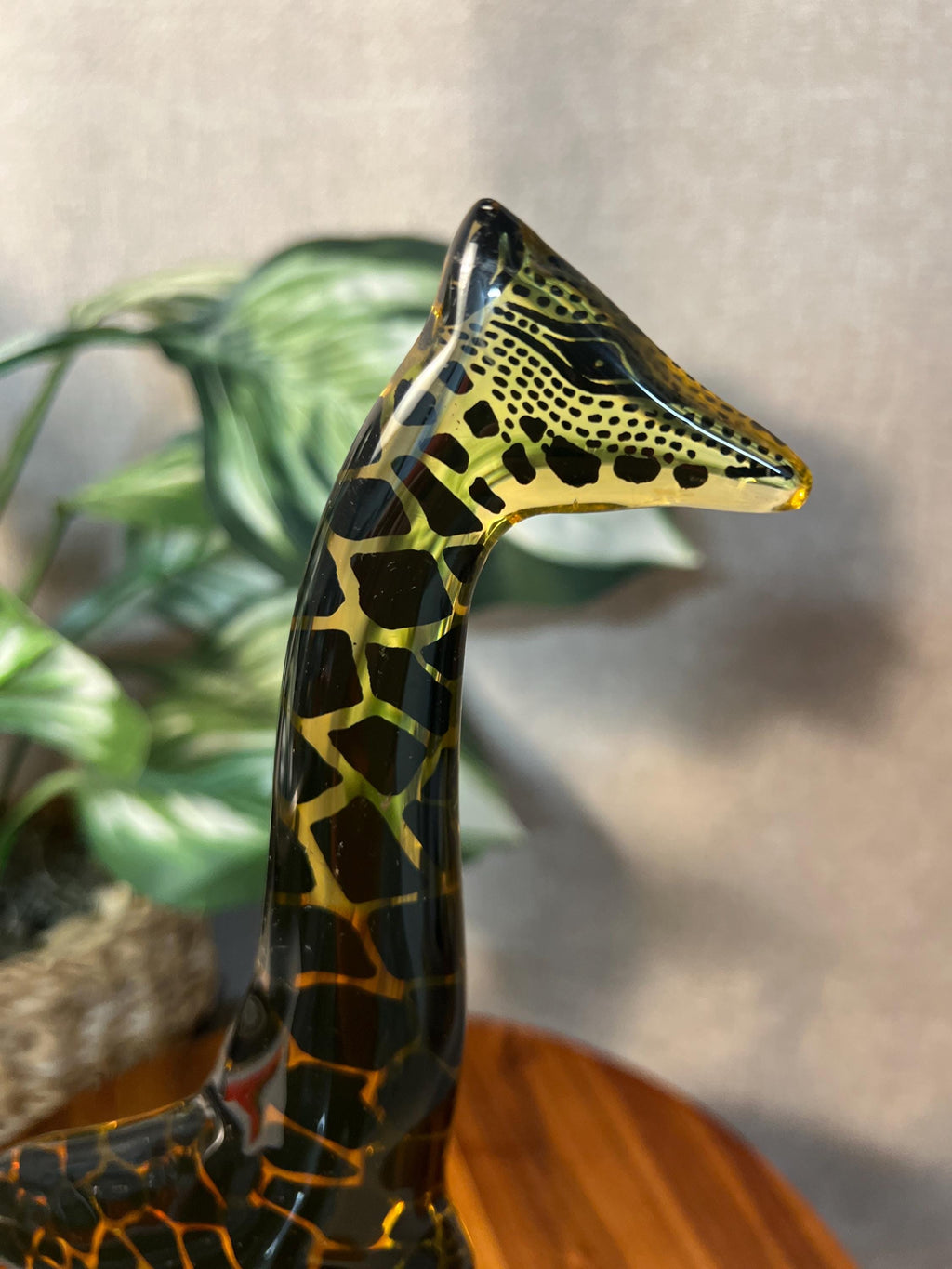 Abraham Palatnik Lucite Giraffe 12" — Op Art Sculpture, Made in Brazil