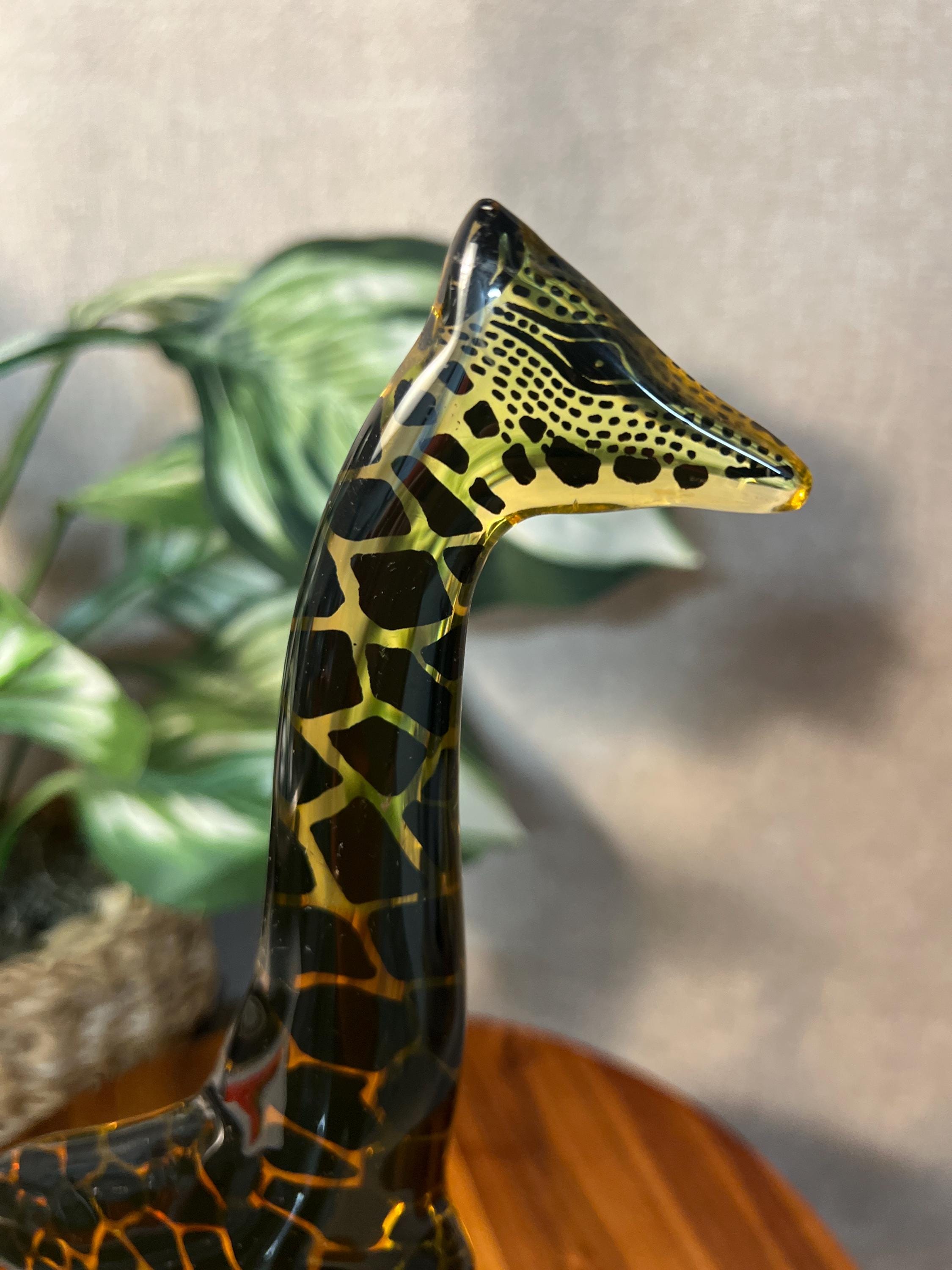 Abraham Palatnik Lucite Giraffe 12" — Op Art Sculpture, Made in Brazil